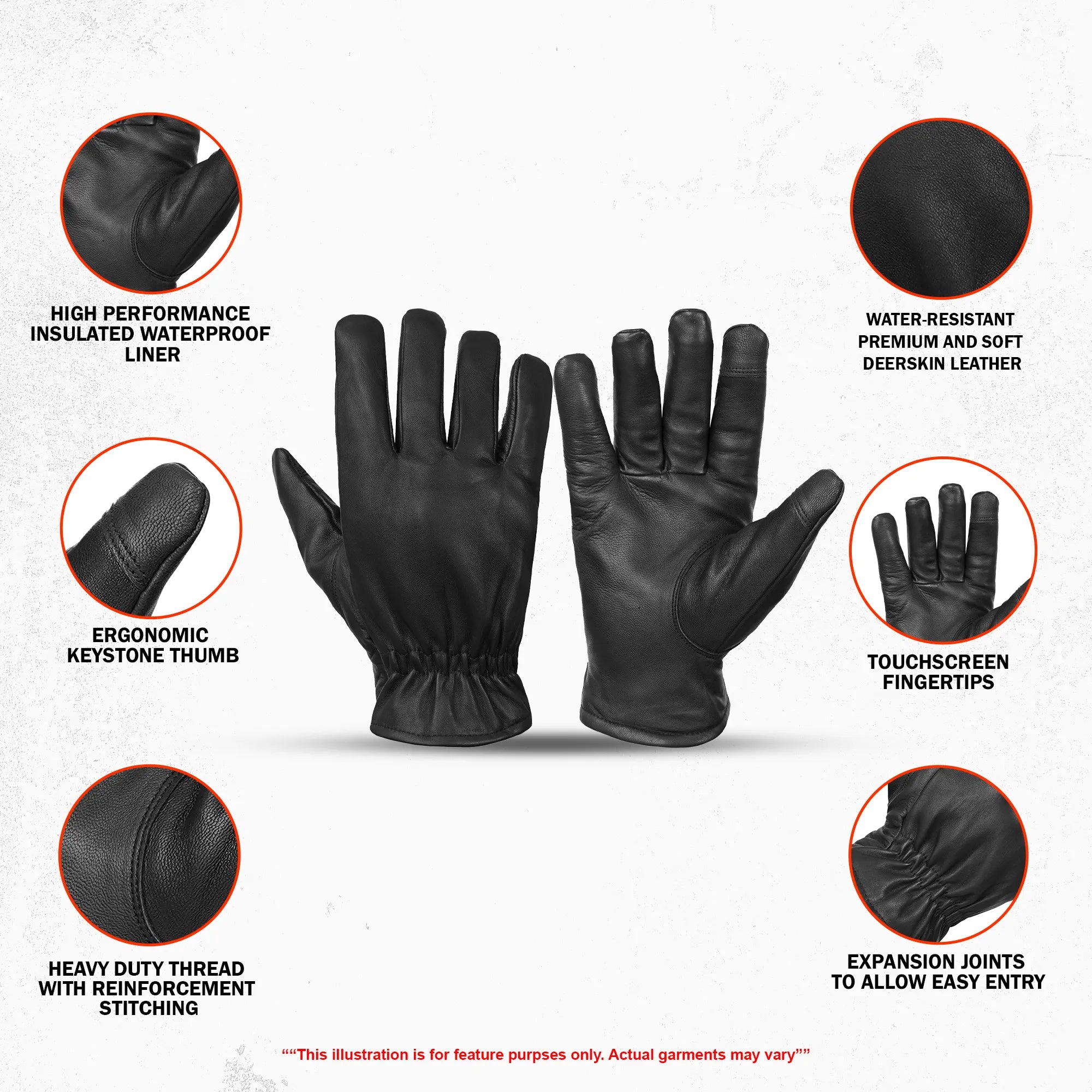 ThermoTrek - Men's Deerskin Lightweight Gloves