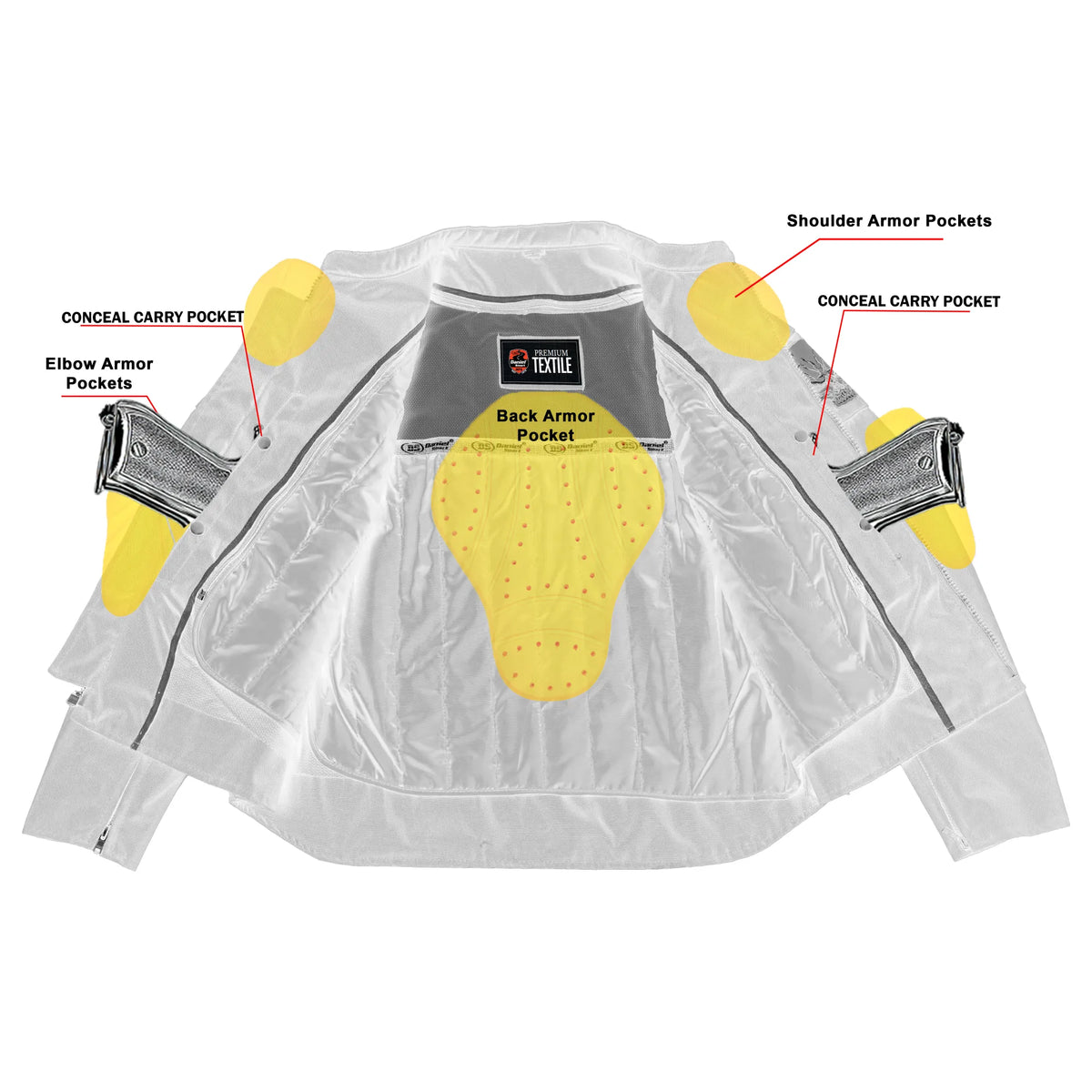 ReflectoX™ Men's Textile Motorcycle Jacket