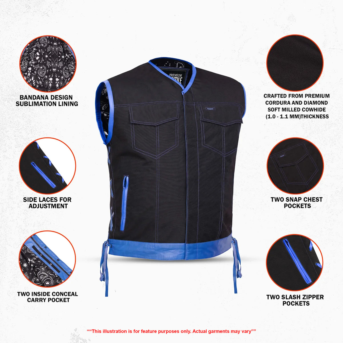 Cyclone - Men’s Textile Motorcycle Vest