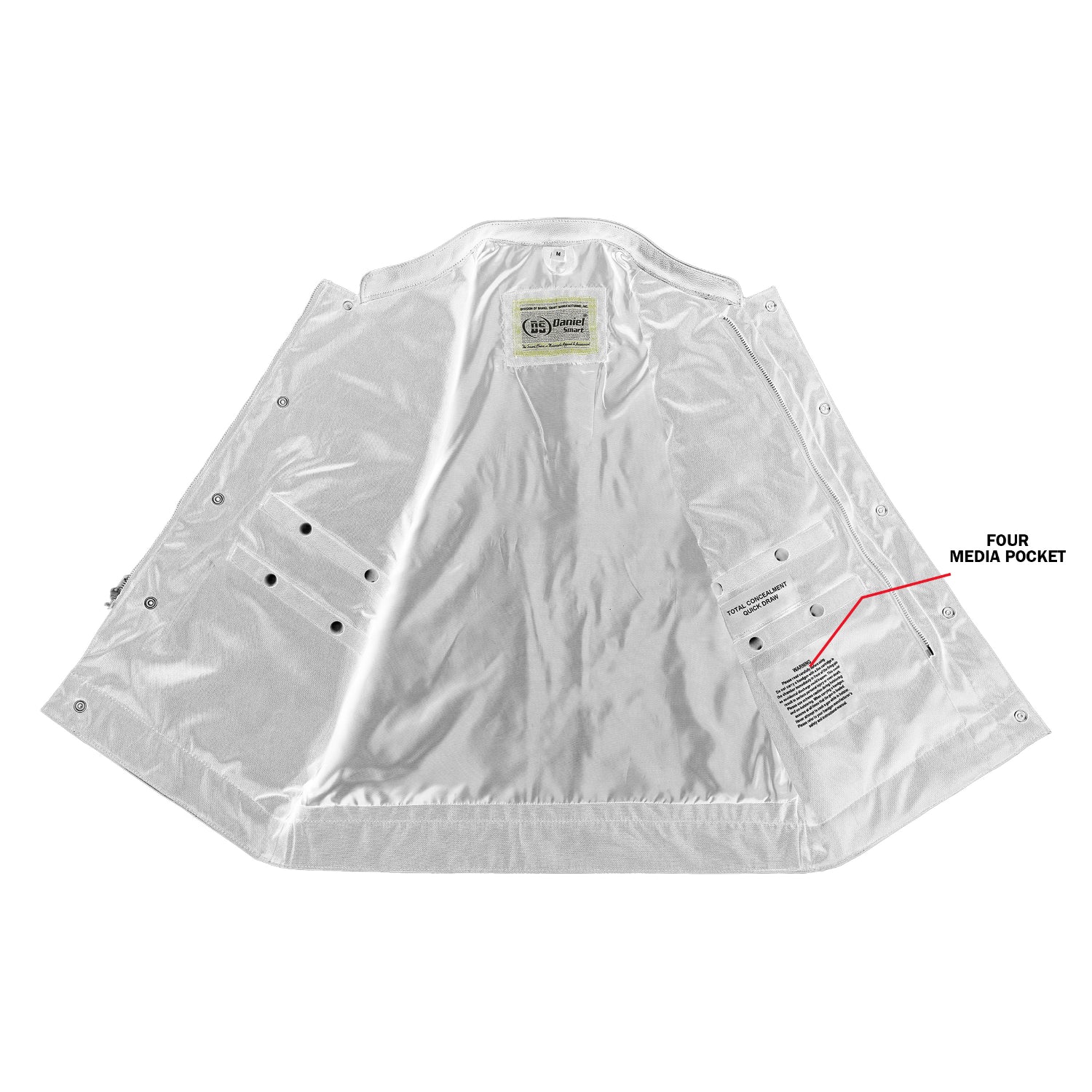 Throttle Men's Textile Motorcycle Vest