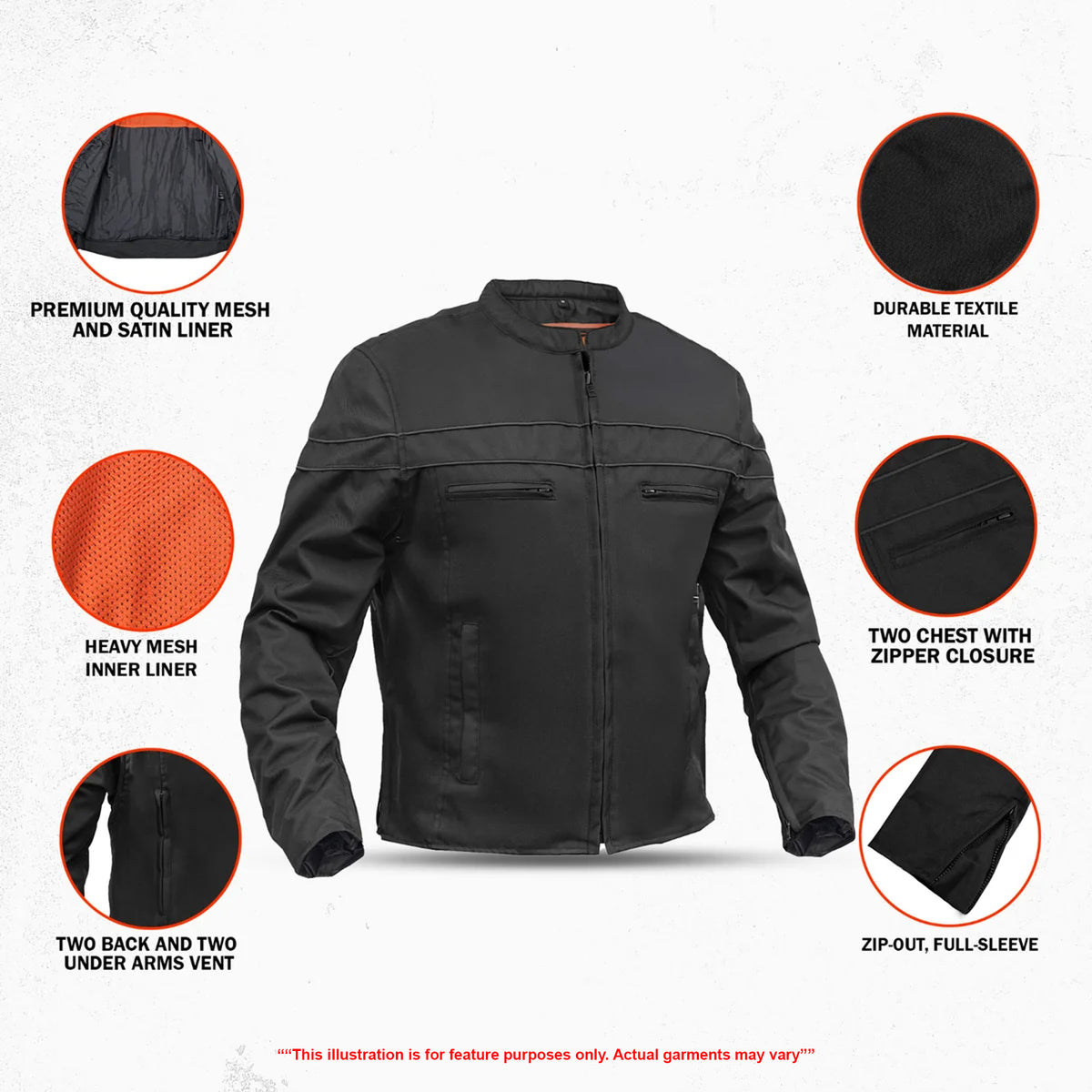 RapidShift™ Men's Textile Motorcycle Jacket