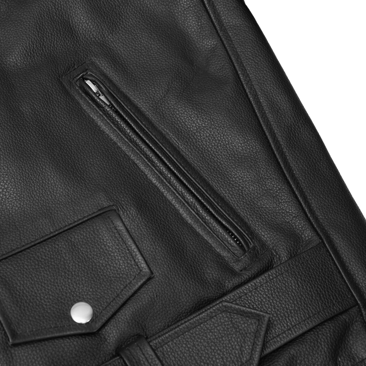 Vintara™ Men's Leather Motorcycle Jacket
