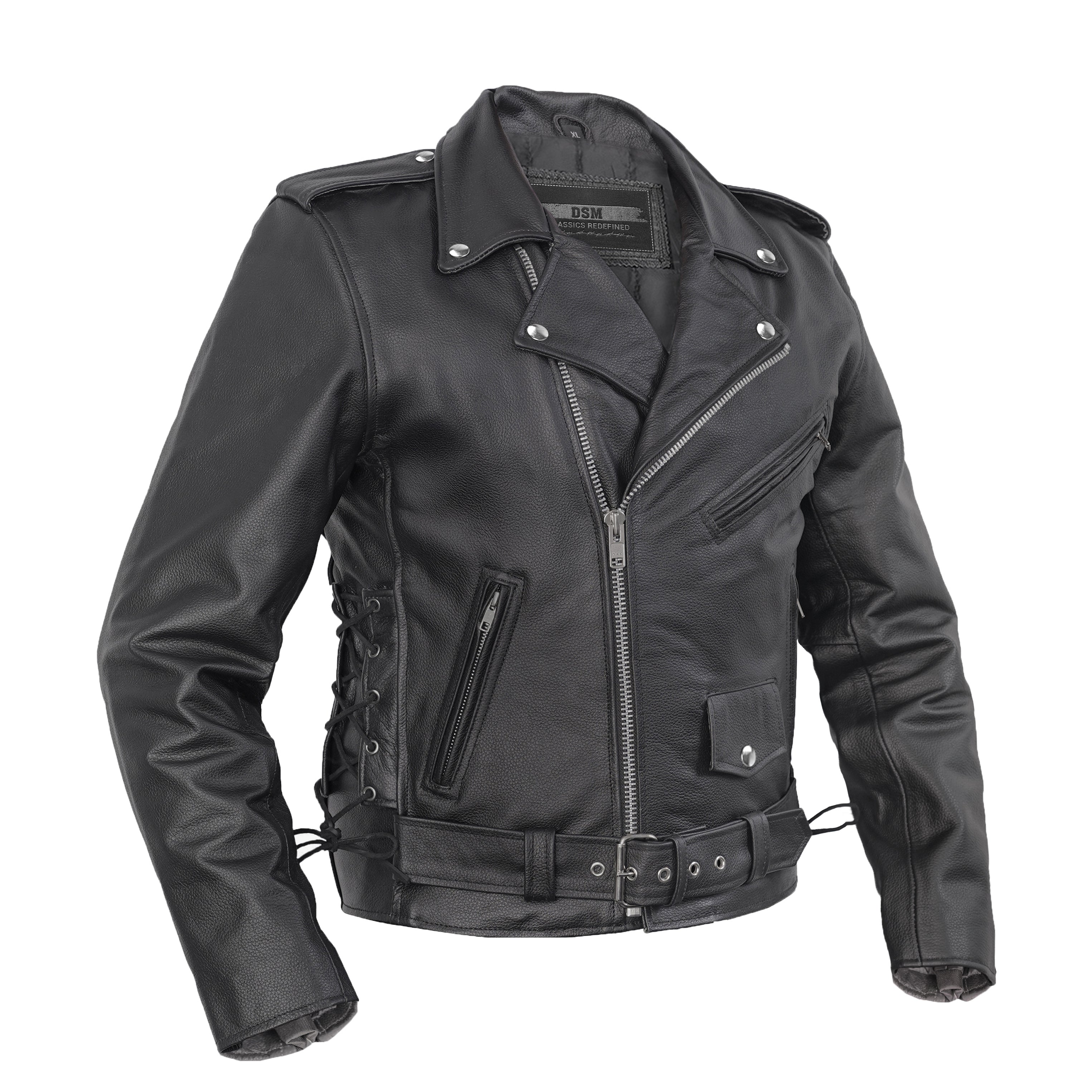 Magno™ Men's Motorcycle Leather Jacket – Premium Comfort