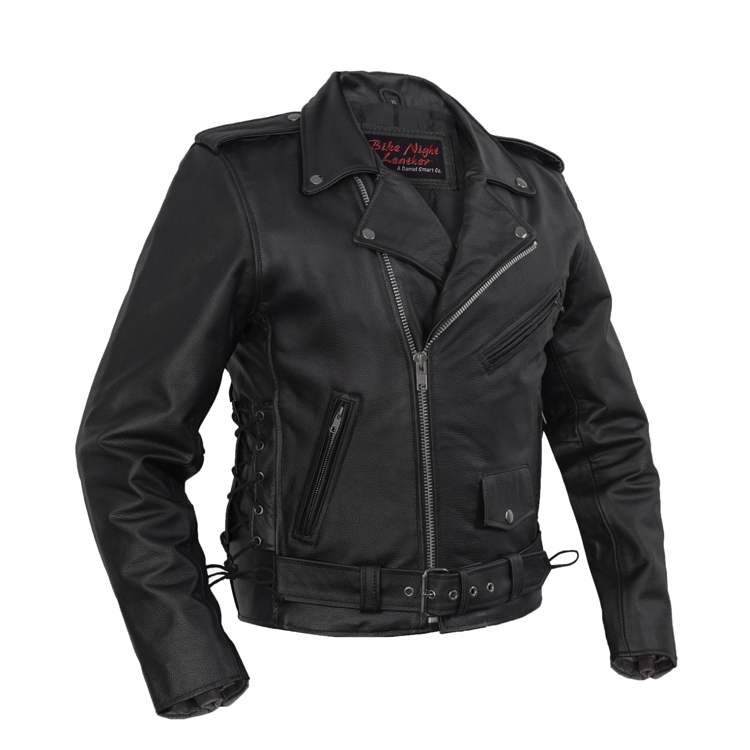 Magno Men's Leather Motorcycle Jacket