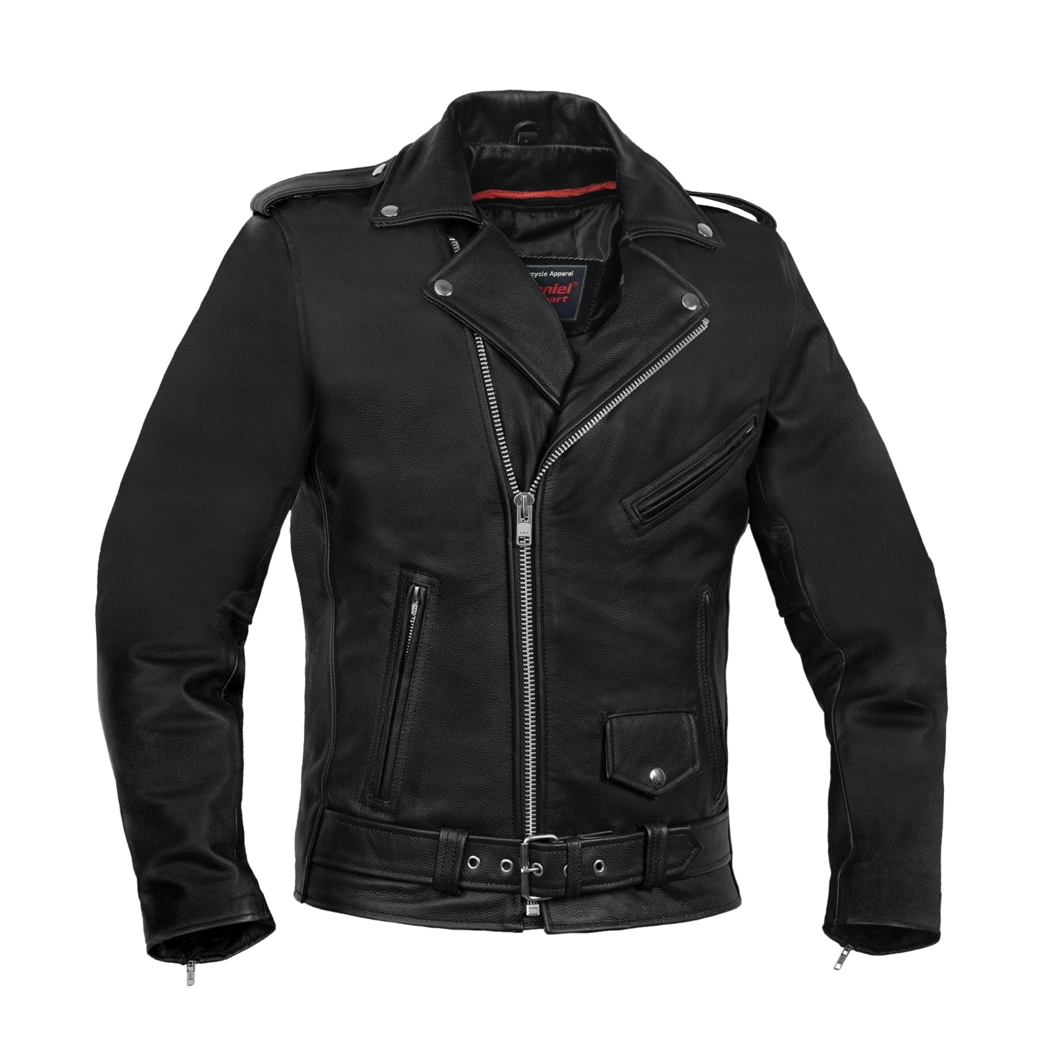 Road Titan Men's Leather Motorcycle Jacket |Tough & Timeless