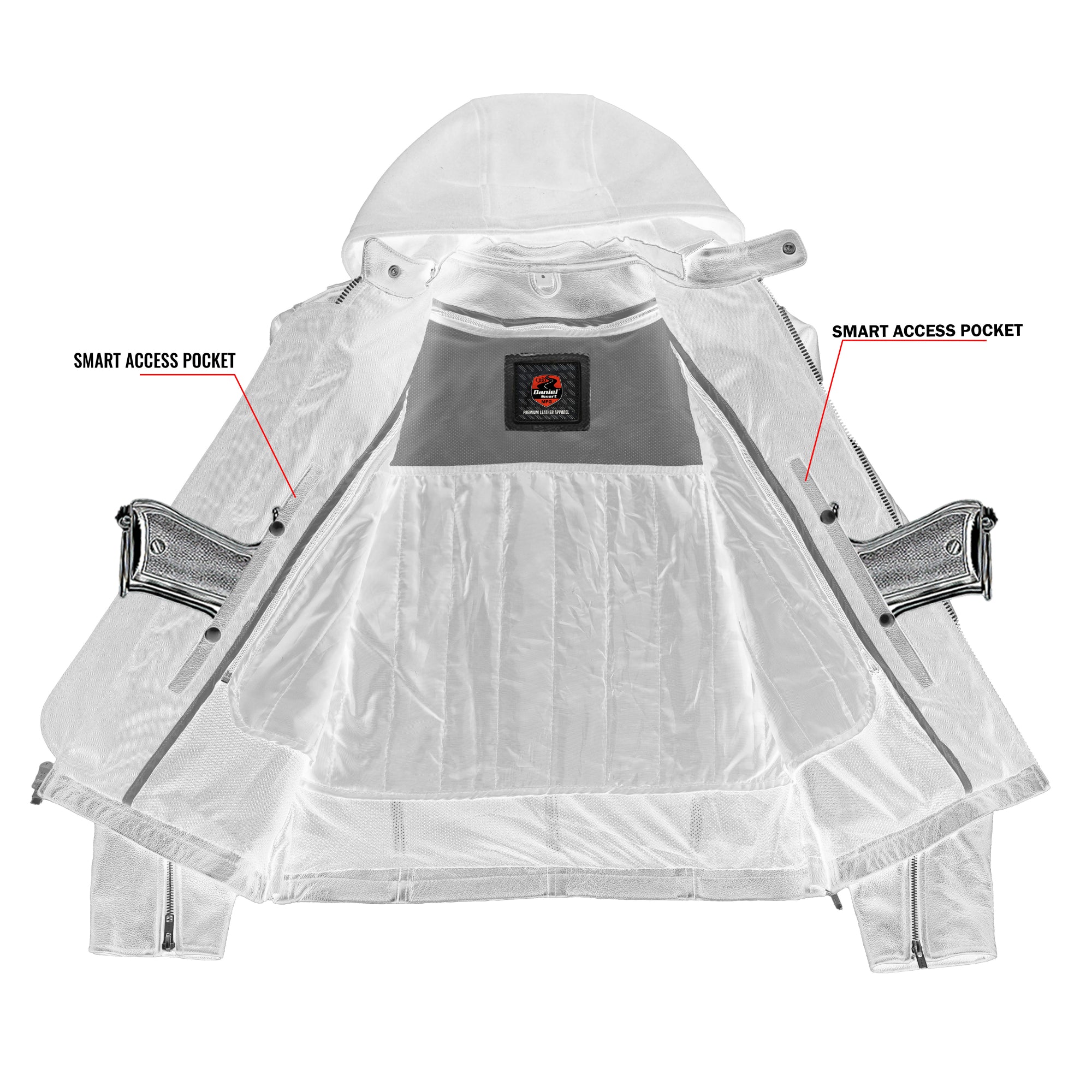 Stormhawk™ Men's Leather Motorcycle Jacket