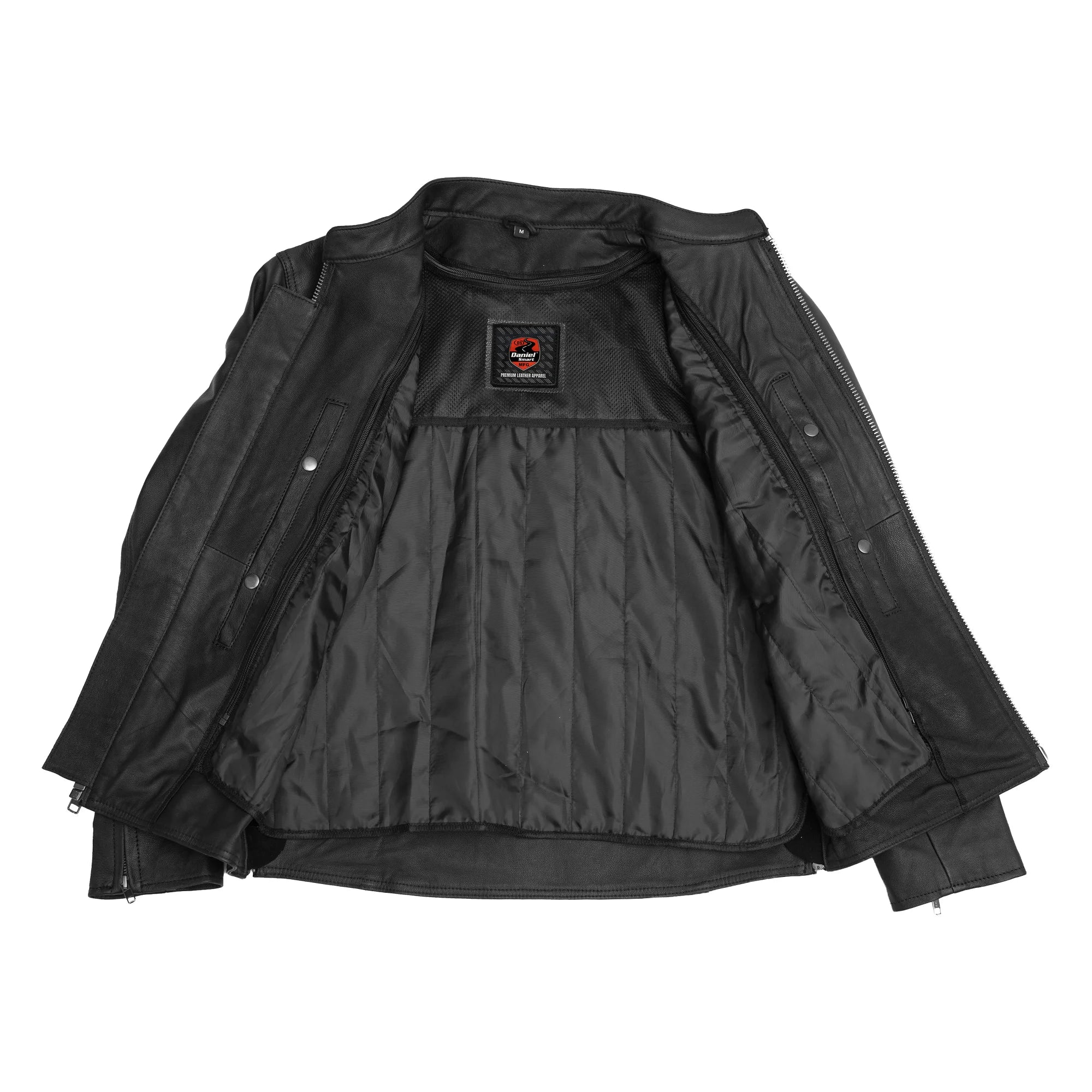Strike Spark Men's Leather Motorcycle Jacket