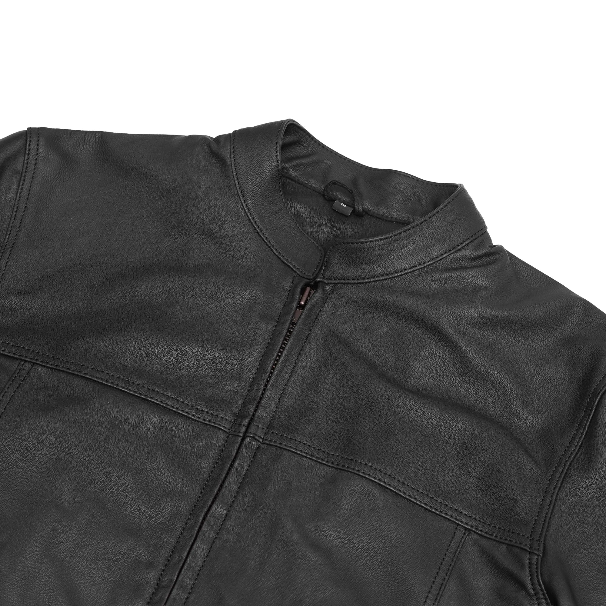 Strike Spark Men's Leather Motorcycle Jacket
