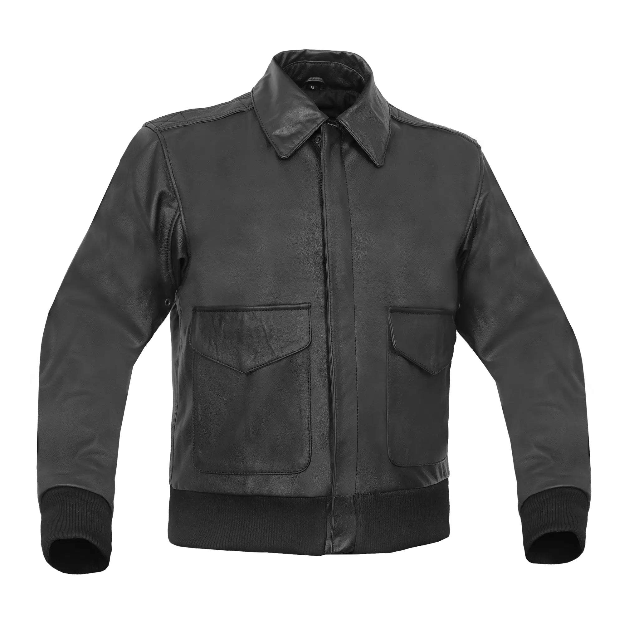 Strata Core Men's Leather Motorcycle Jacket | A2 Bomber Style