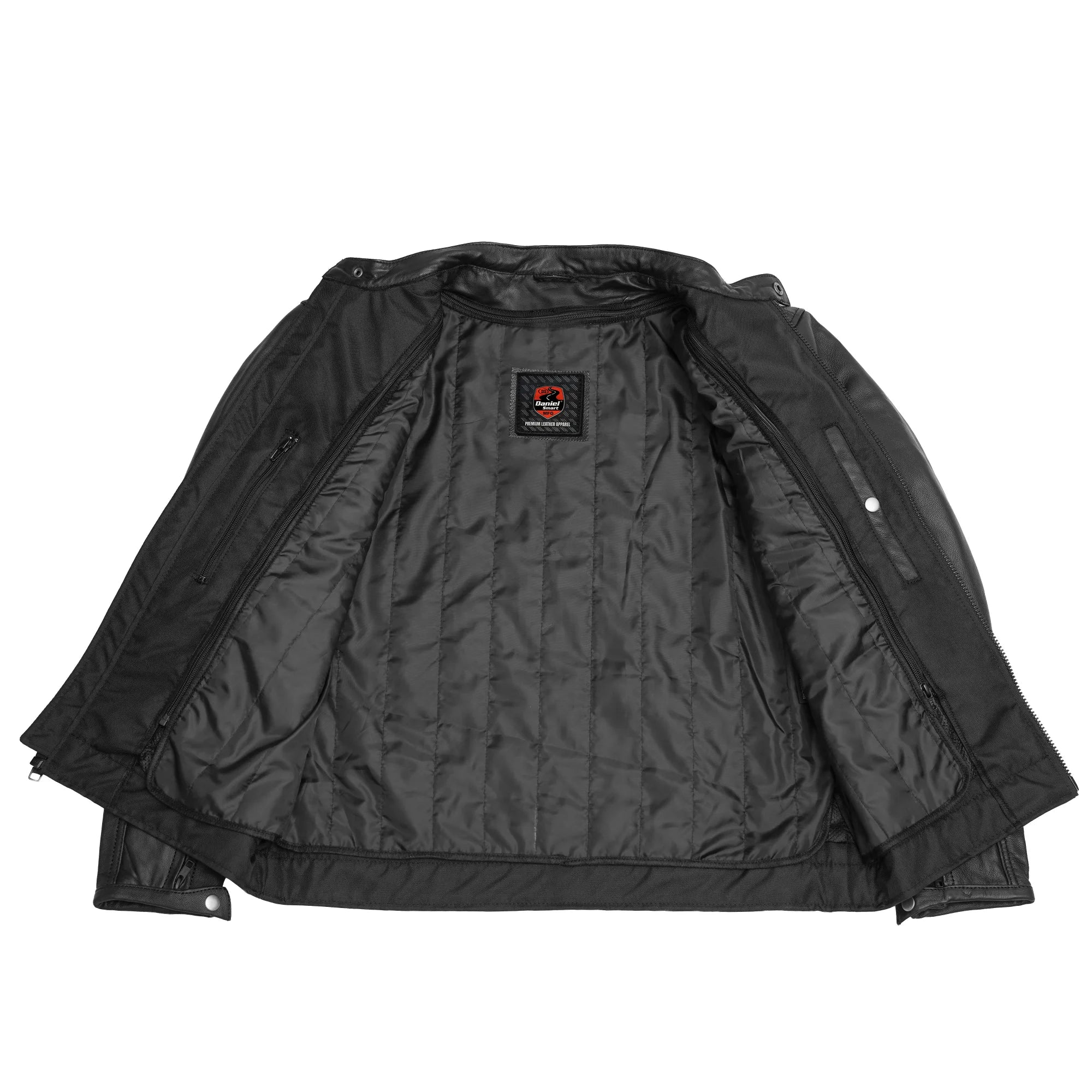 Wind Striker Men's Leather Motorcycle Jacket