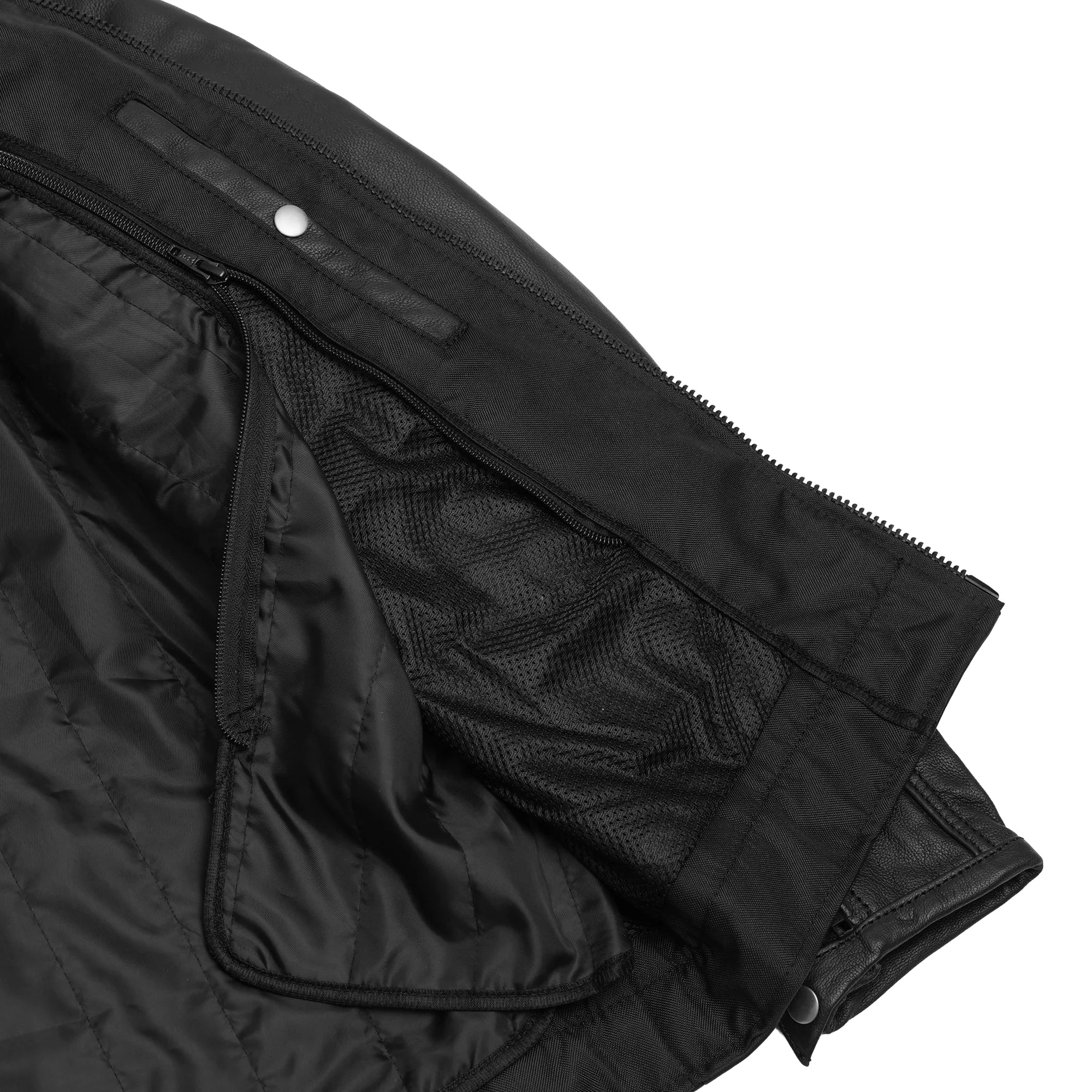 Wind Striker Men's Leather Motorcycle Jacket