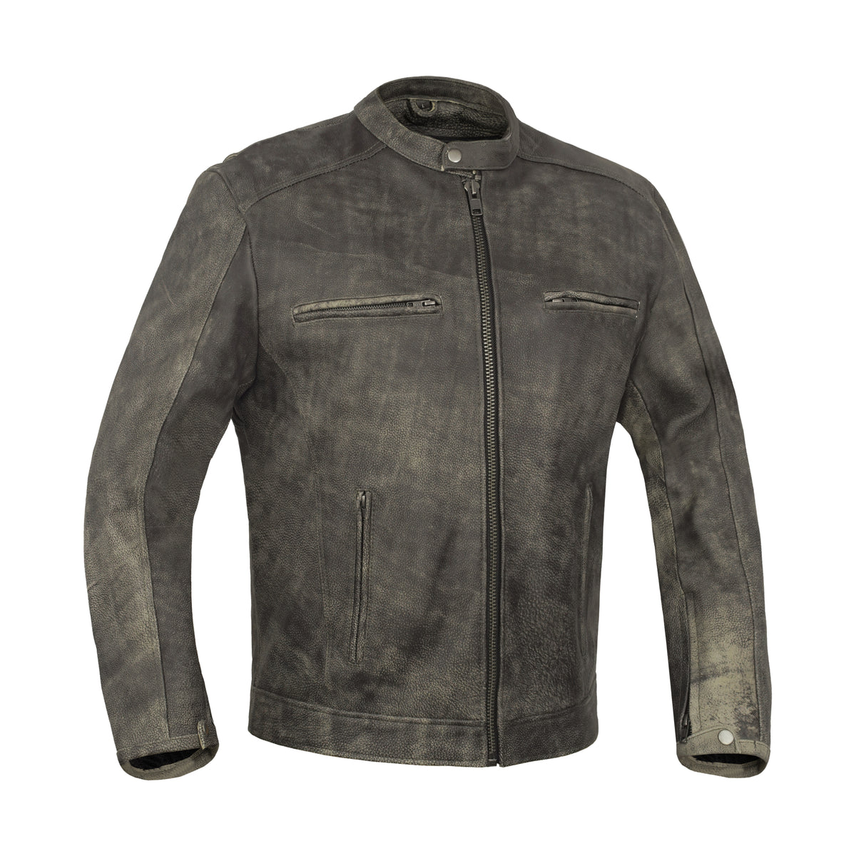 RevX Men's Leather Motorcycle Jacket