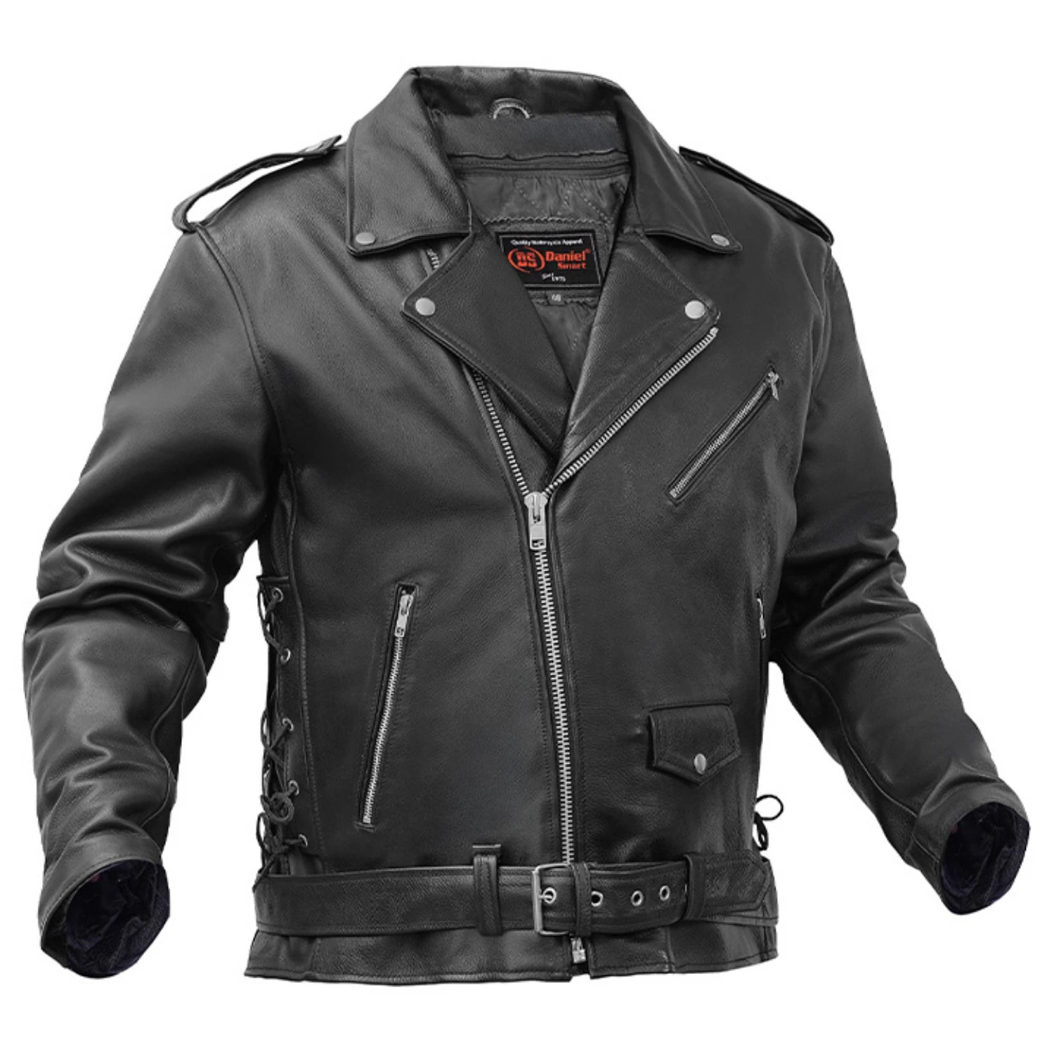 Freedom Wing Men's Leather Motorcycle Jacket
