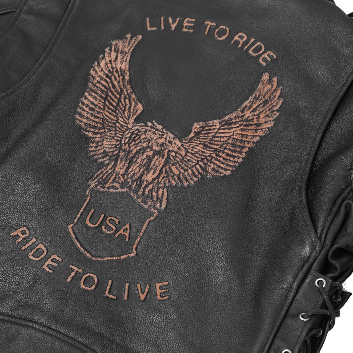 Freedom Wing Men's Leather Motorcycle Jacket
