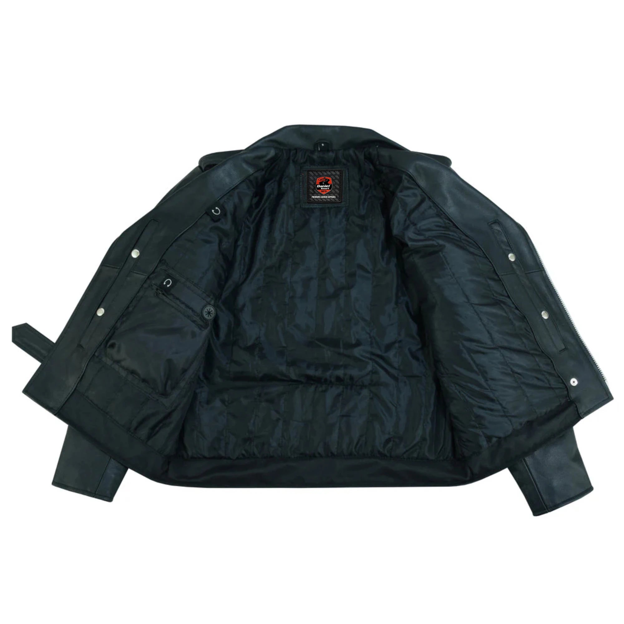 Road Warrior Men's Leather Motorcycle Jacket