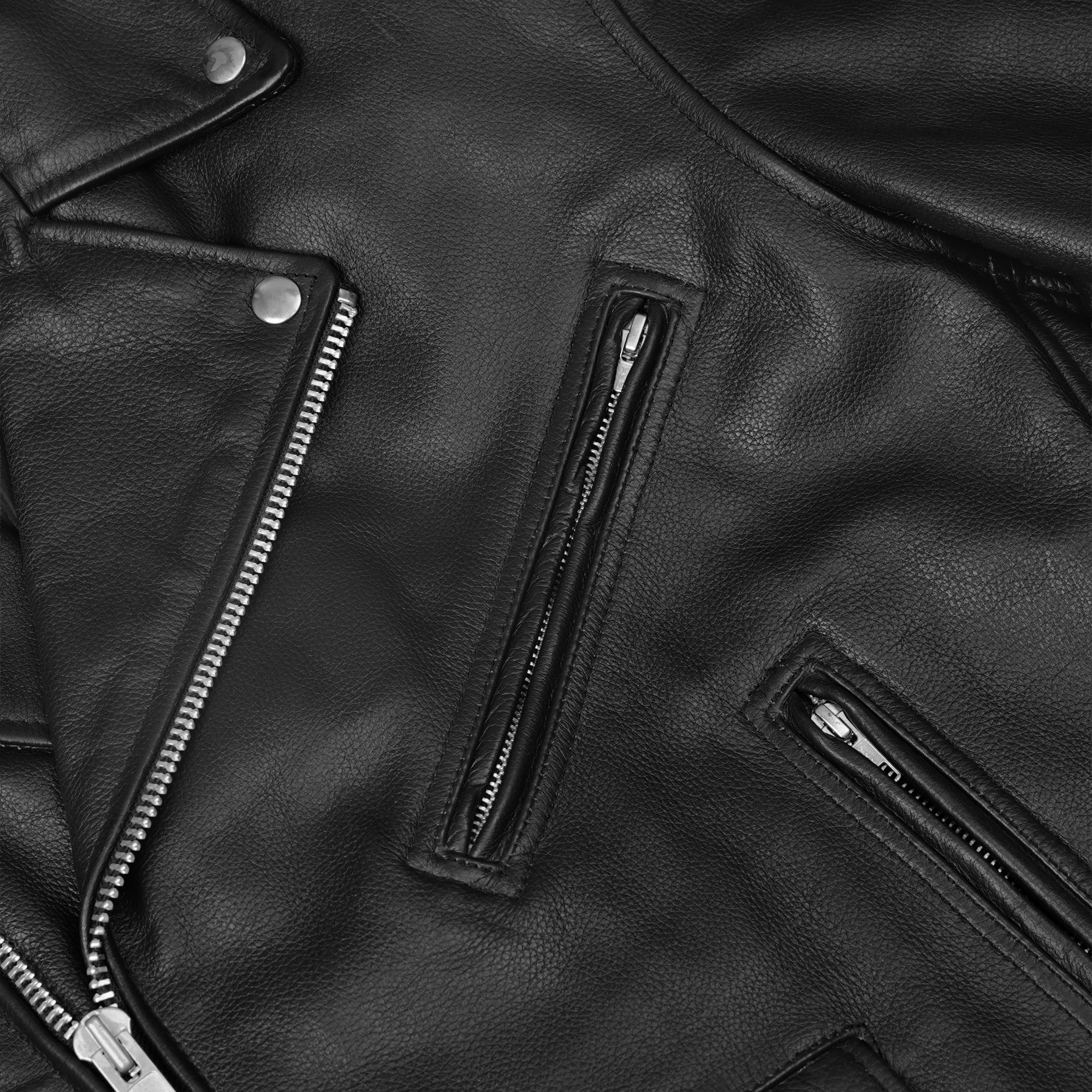 Road Warrior Men's Leather Motorcycle Jacket