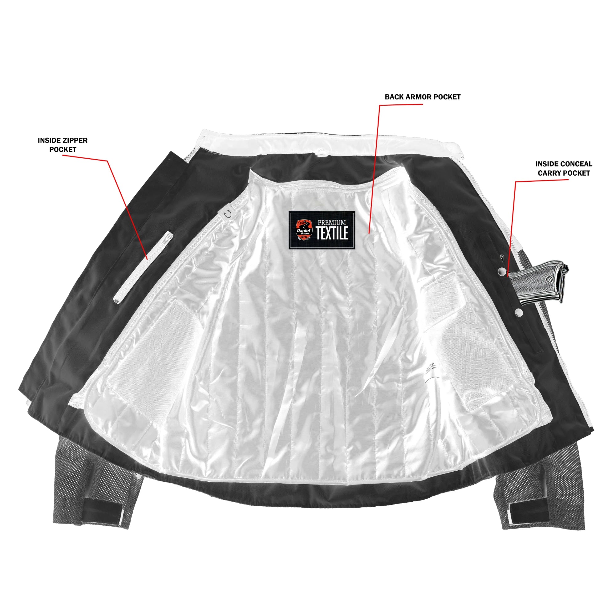 BlazeRider Men's Textile Motorcycle Jacket