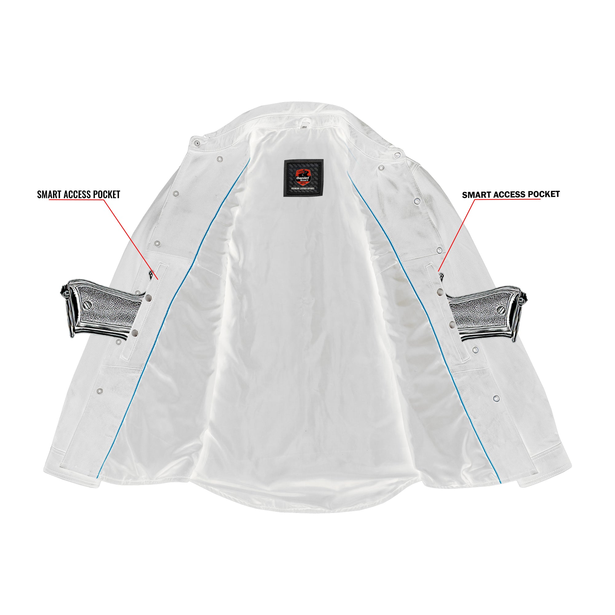 Fusion Drift™ - Men's Leather Motorcycle Shirt