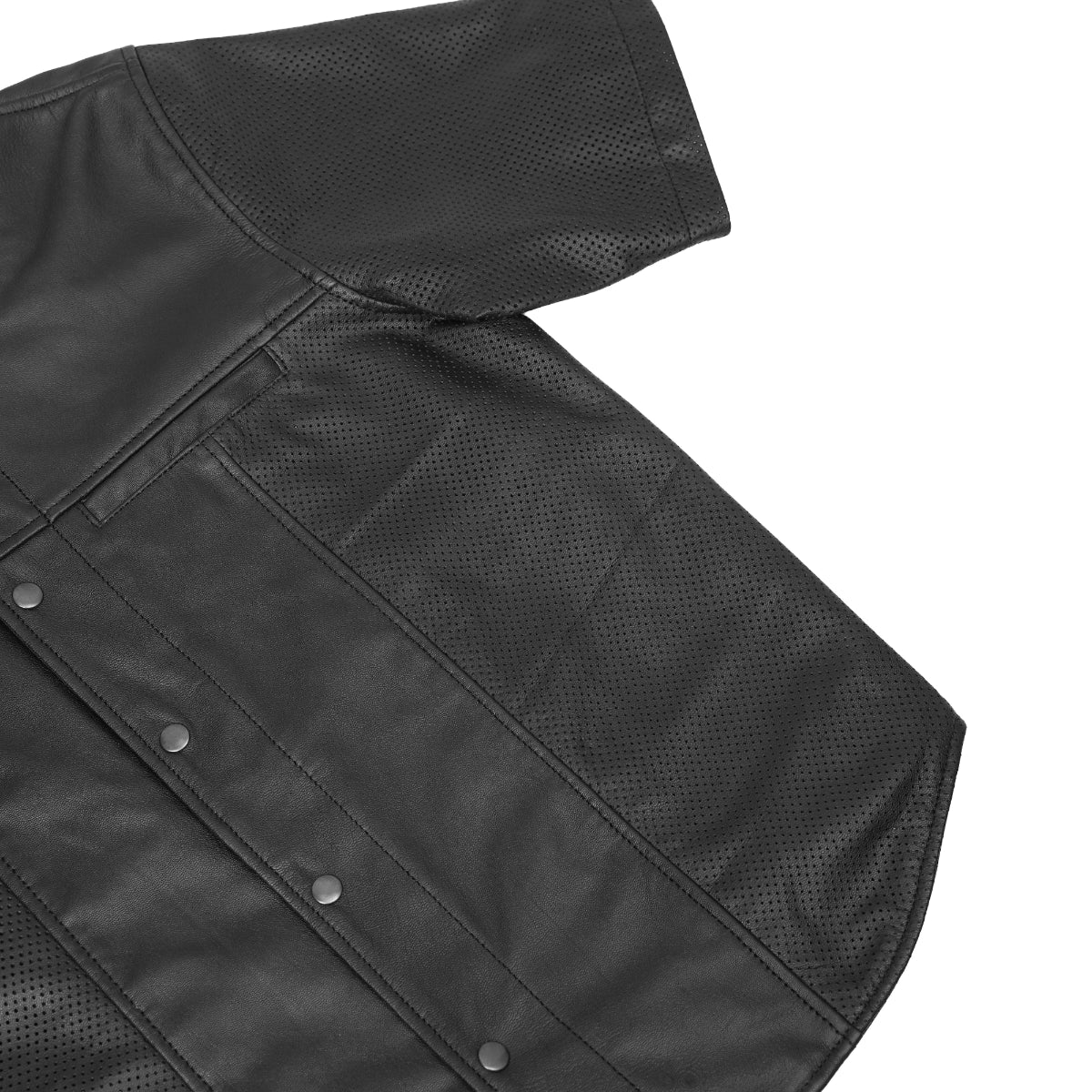 Inferno - Men's Leather Motorcycle Shirt
