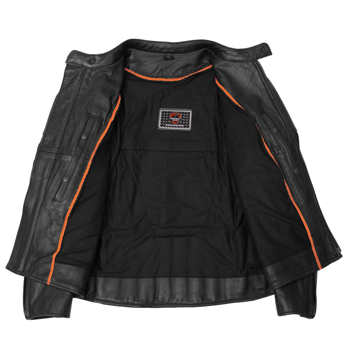 Reveal™ Men's Leather Motorcycle Jacket