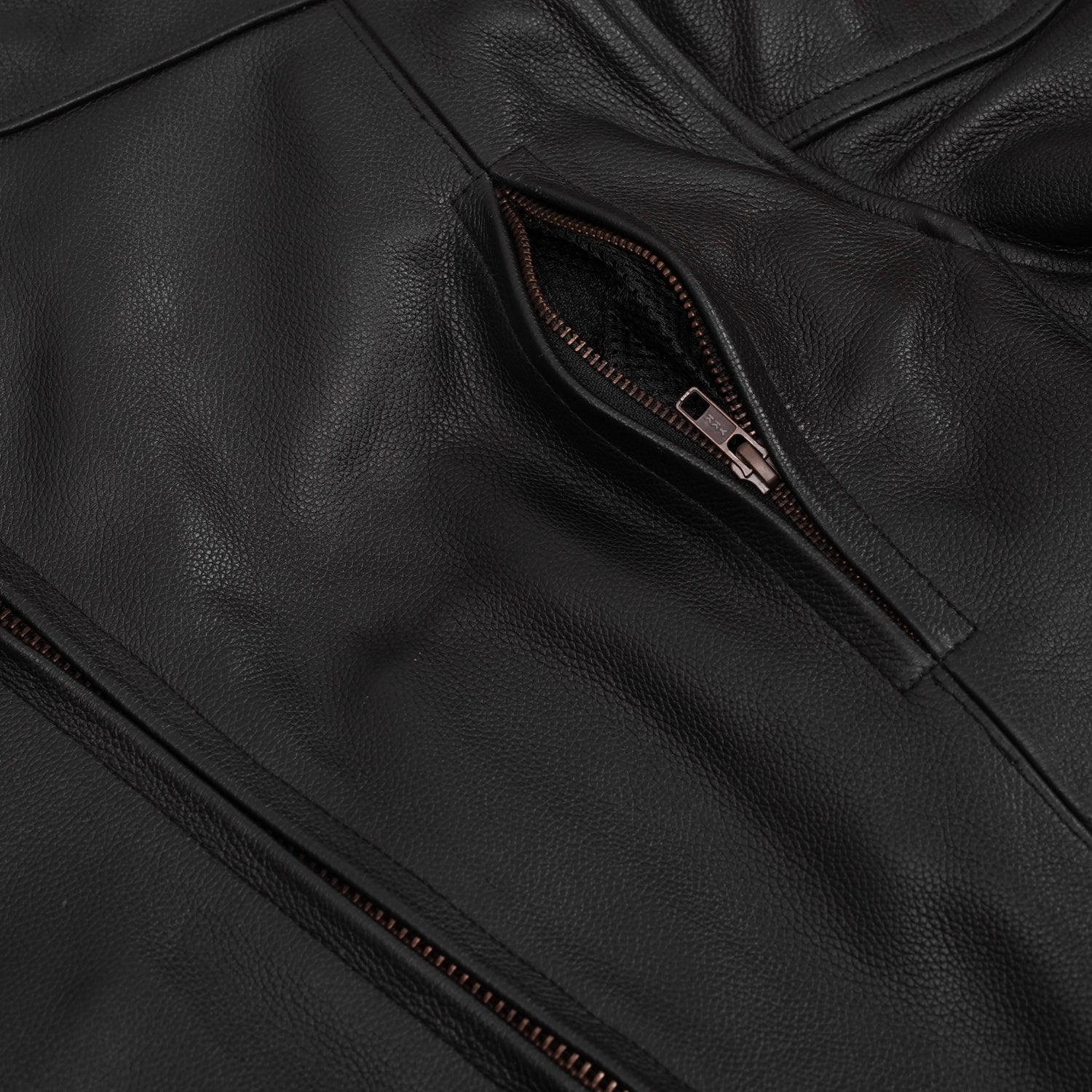 Skybound Men's Leather Motorcycle Jacket