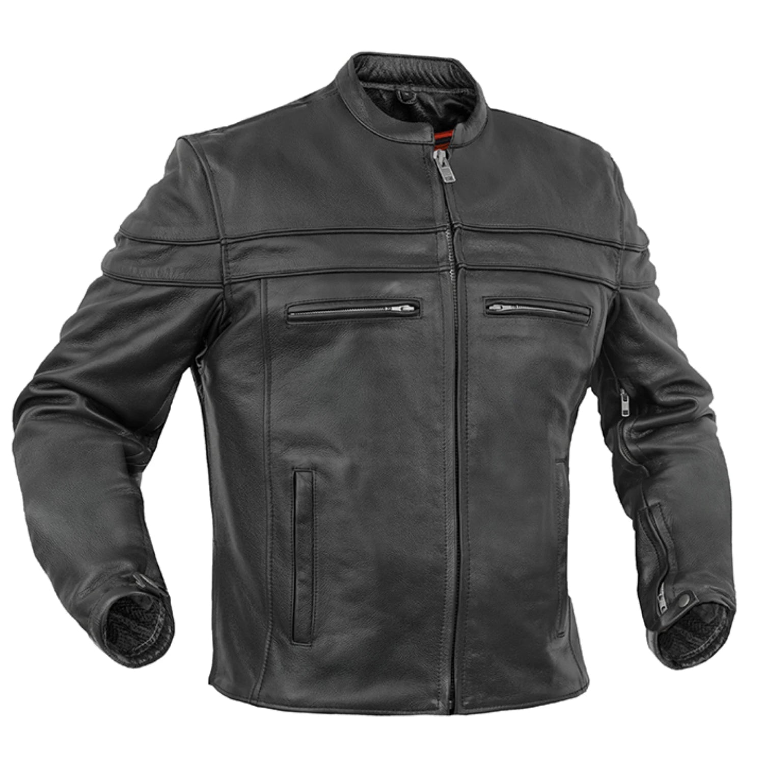 Asphalt Men's Leather Motorcycle Jacket - Top Apparel
