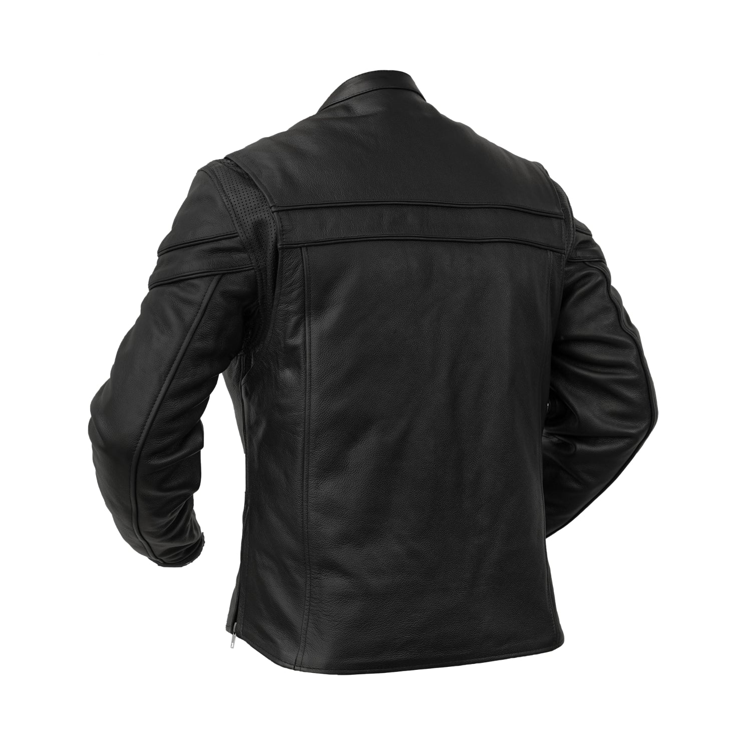 Vigilant™ Men's Leather Motorcycle Jacket