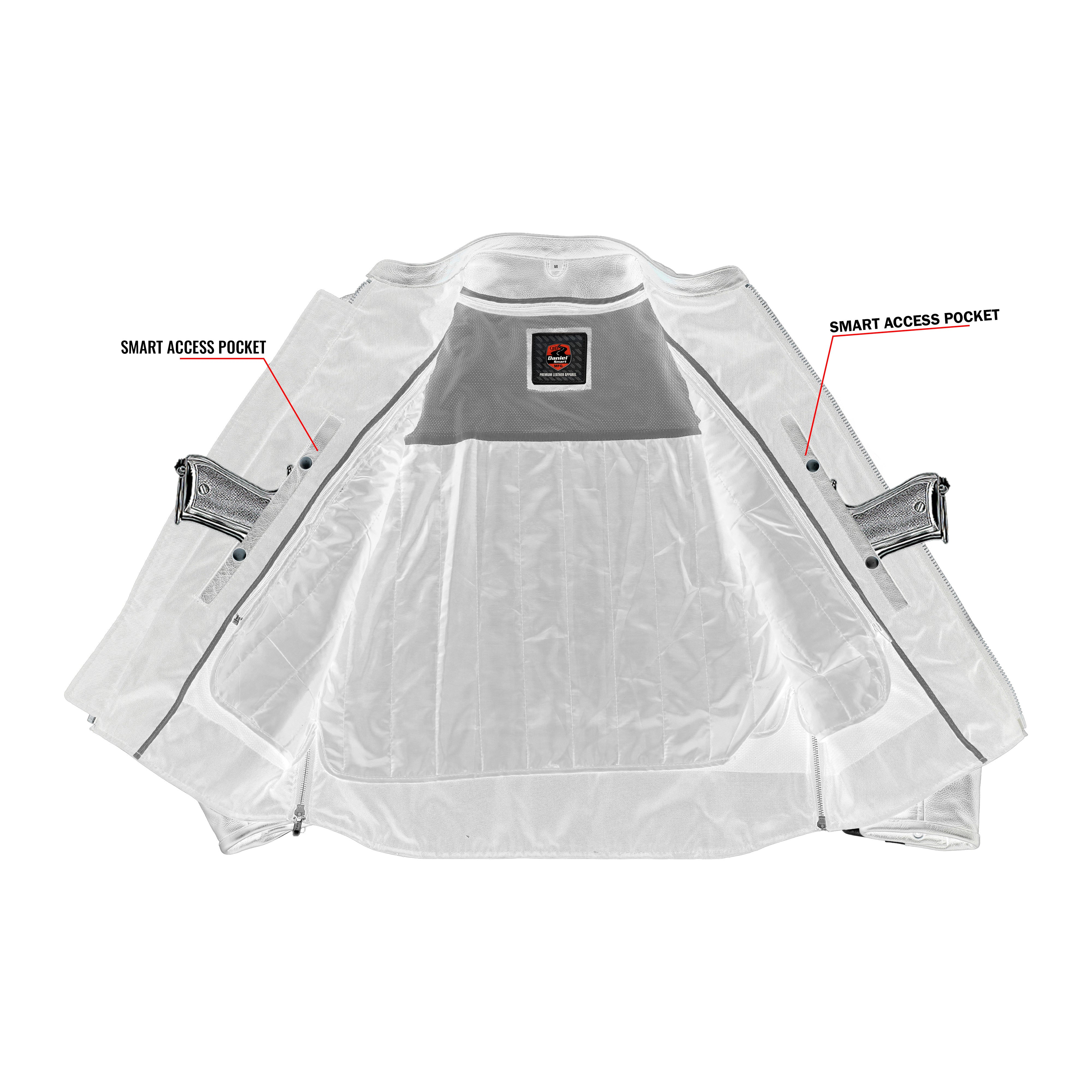 Vigilant™ Men's Leather Motorcycle Jacket