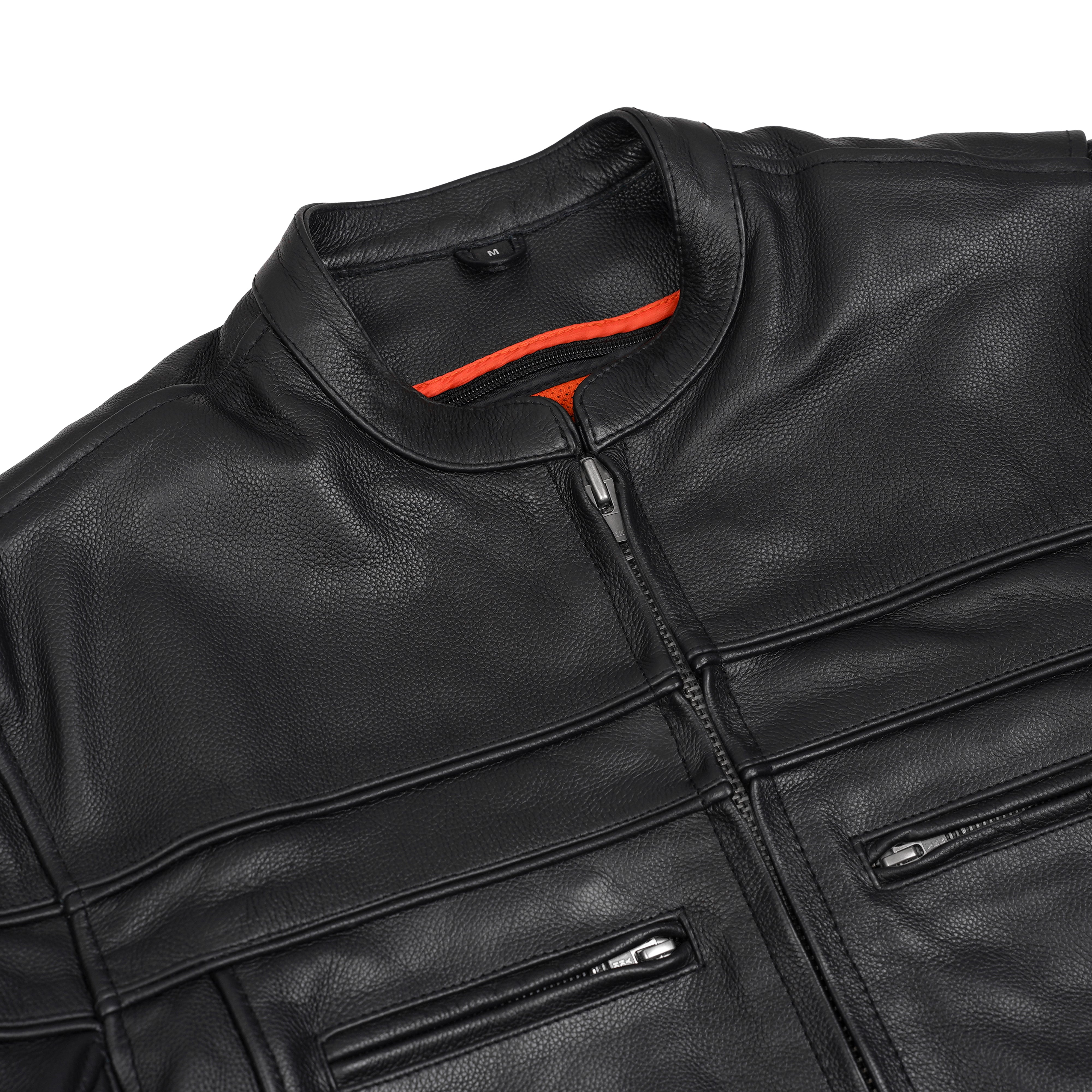 Vigilant Men's Leather Motorcycle Jacket