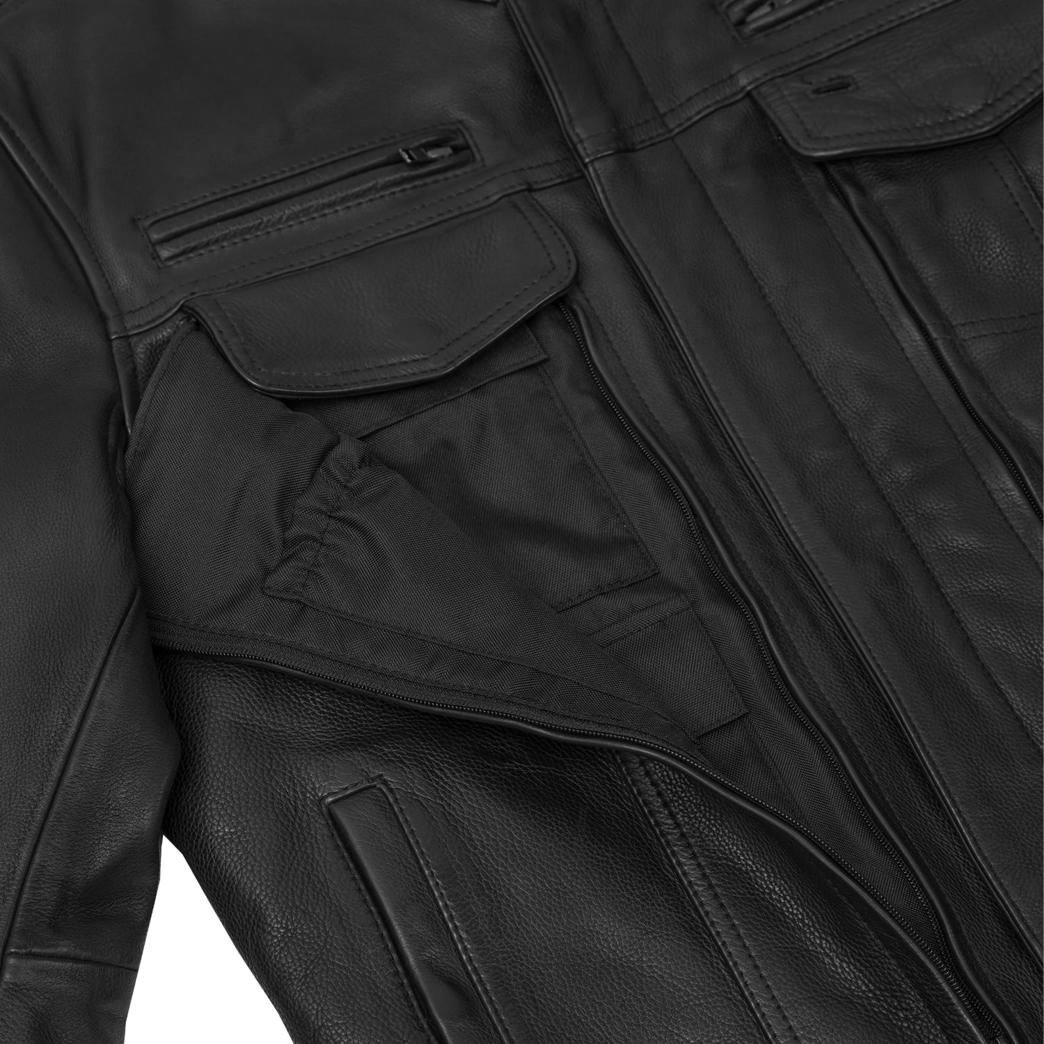 Blaze Runner™ Men's Leather Motorcycle Jacket