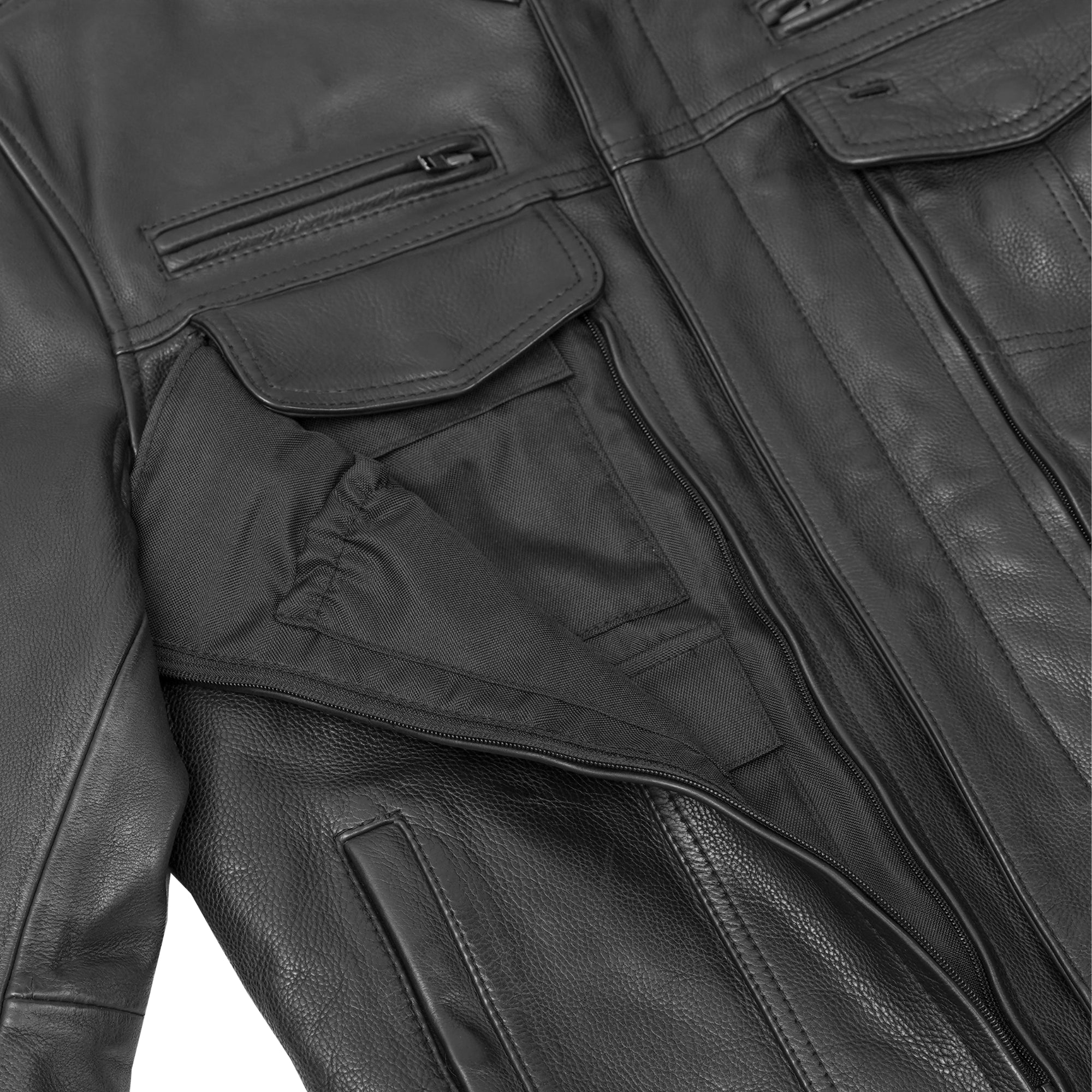 Blaze Runner™ Men's Leather Motorcycle Jacket