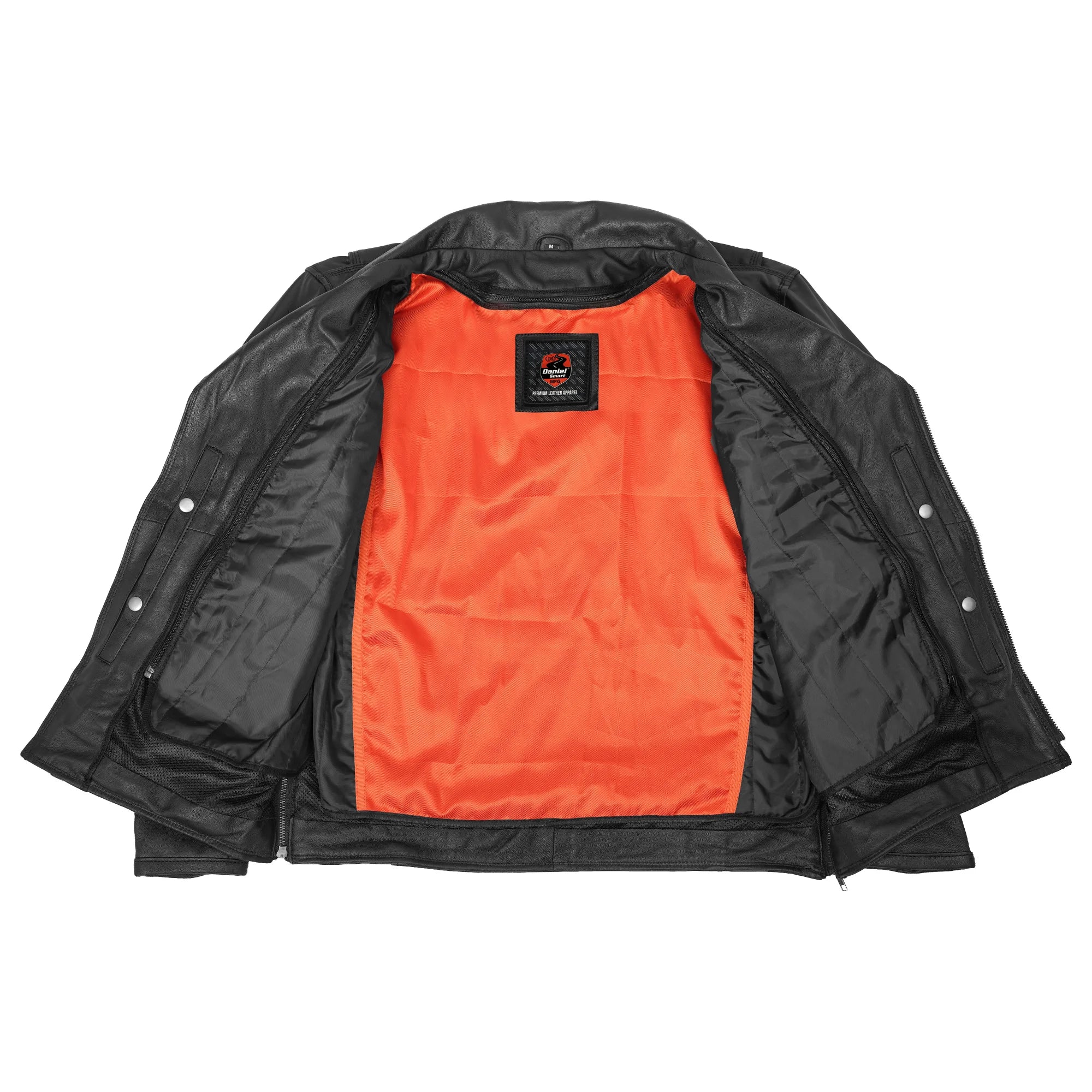 Neon Apex Men's Leather Motorcycle Jacket