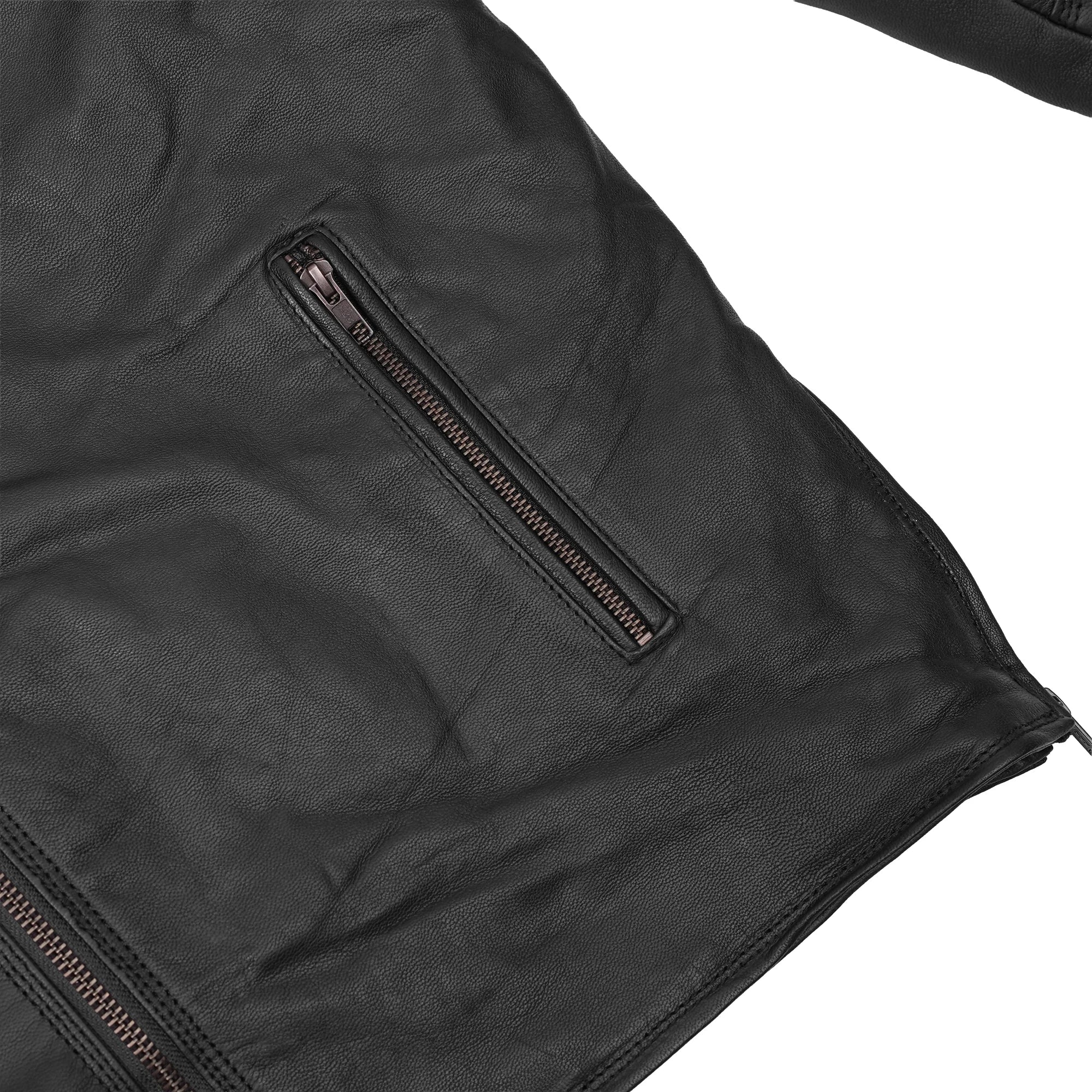 Neon Apex Men's Leather Motorcycle Jacket