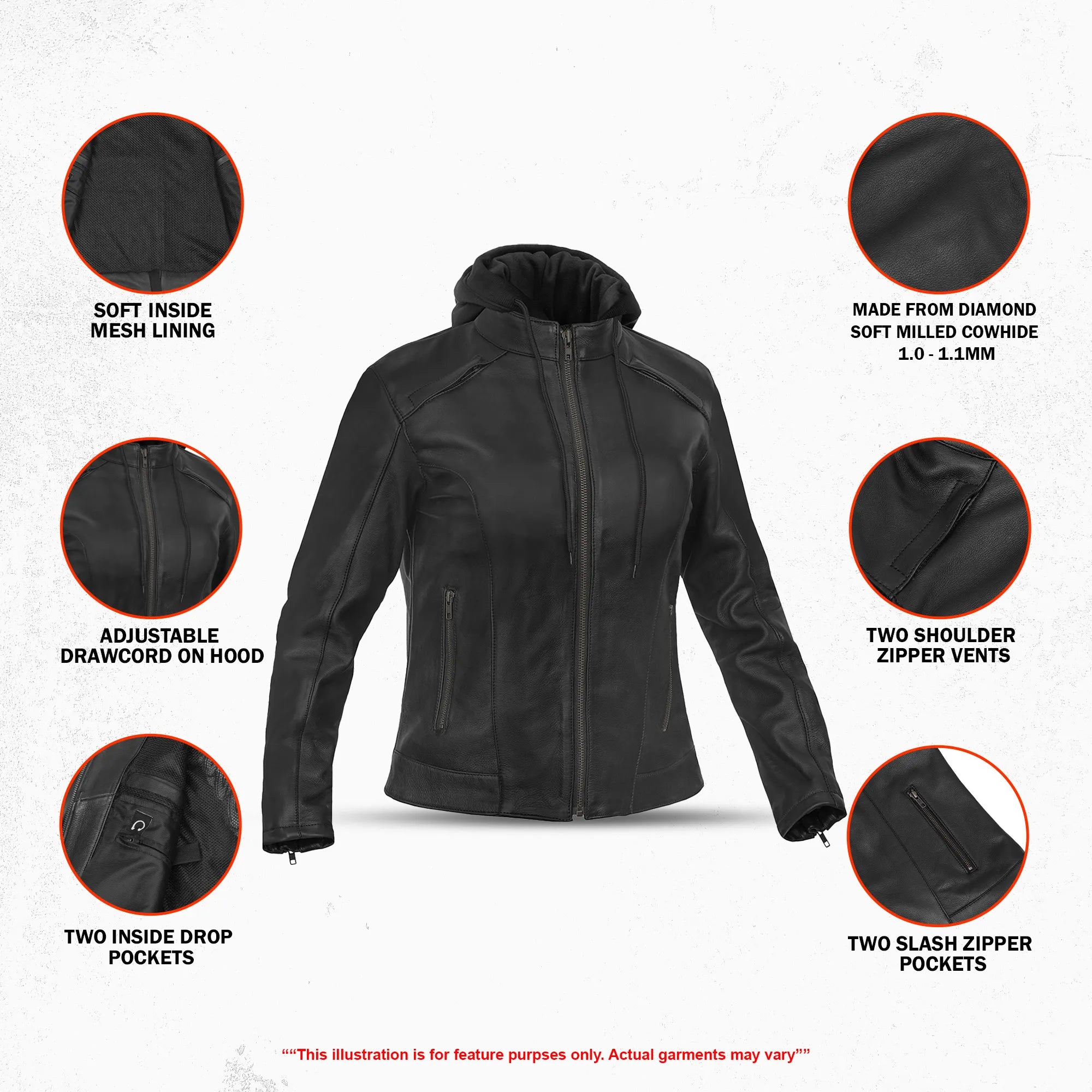 Black Talon - Women’s Leather Motorcycle Jacket