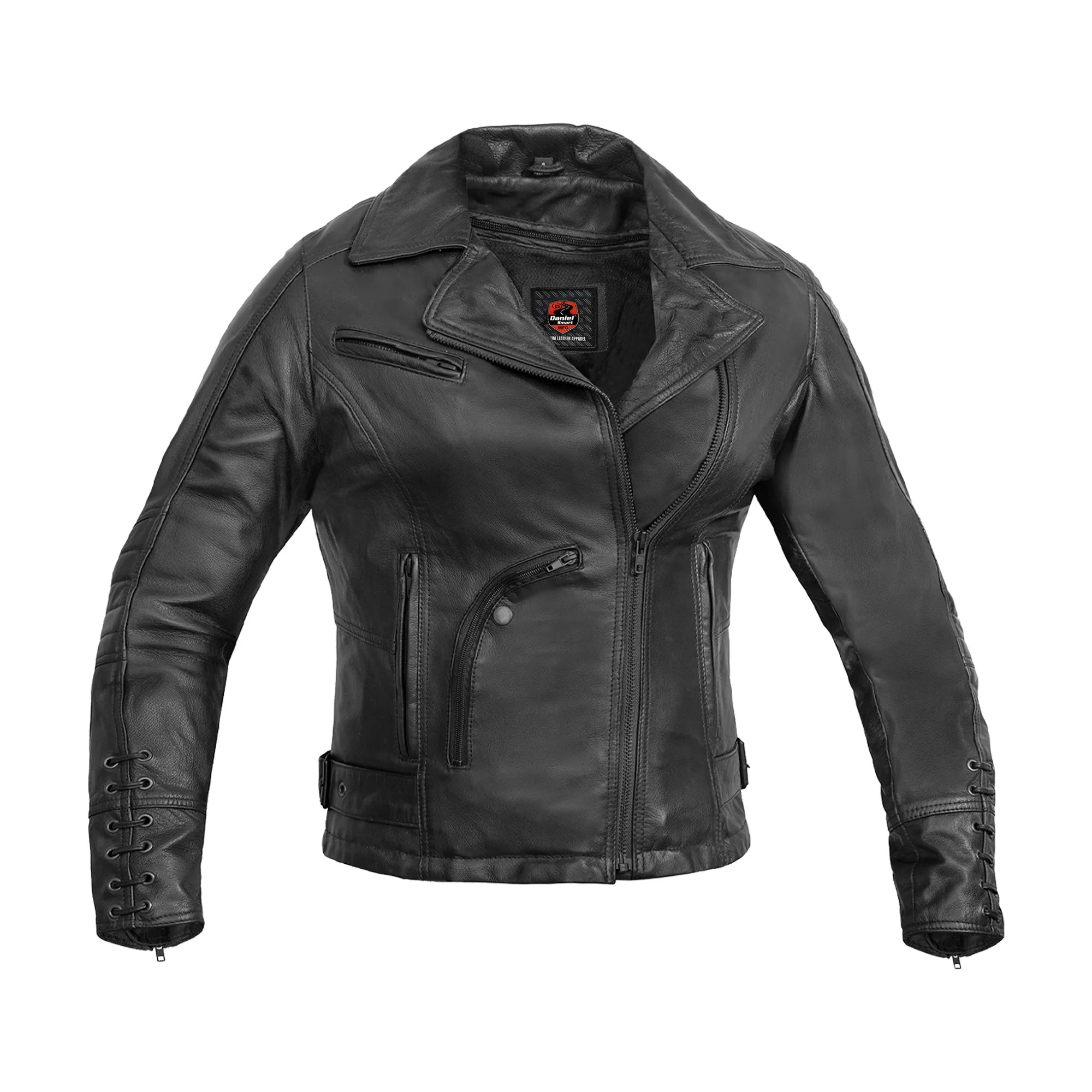 Dark Mirage Women's Leather Motorcycle Jacket
