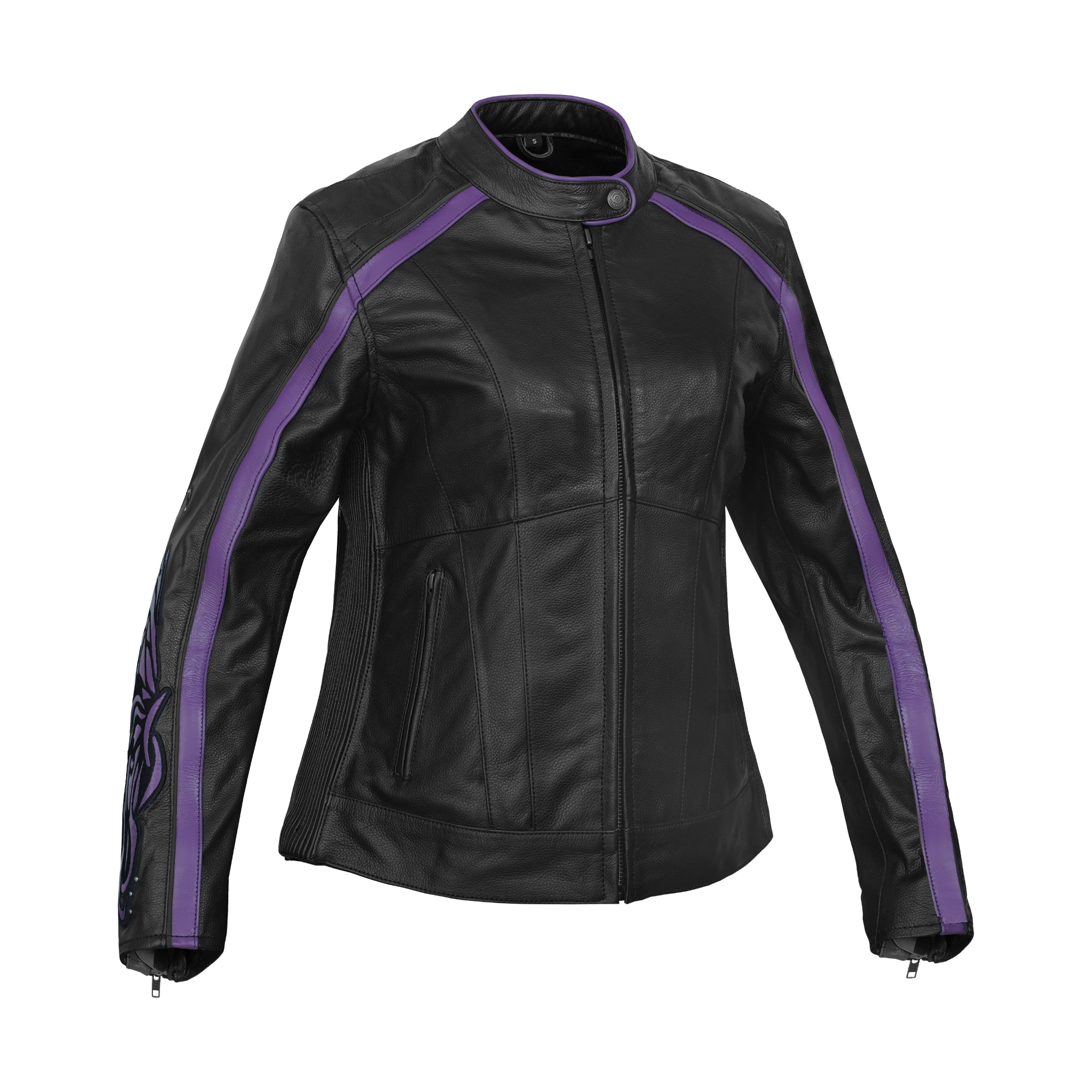 Ultra Violet - Women’s Leather Motorcycle Jacket