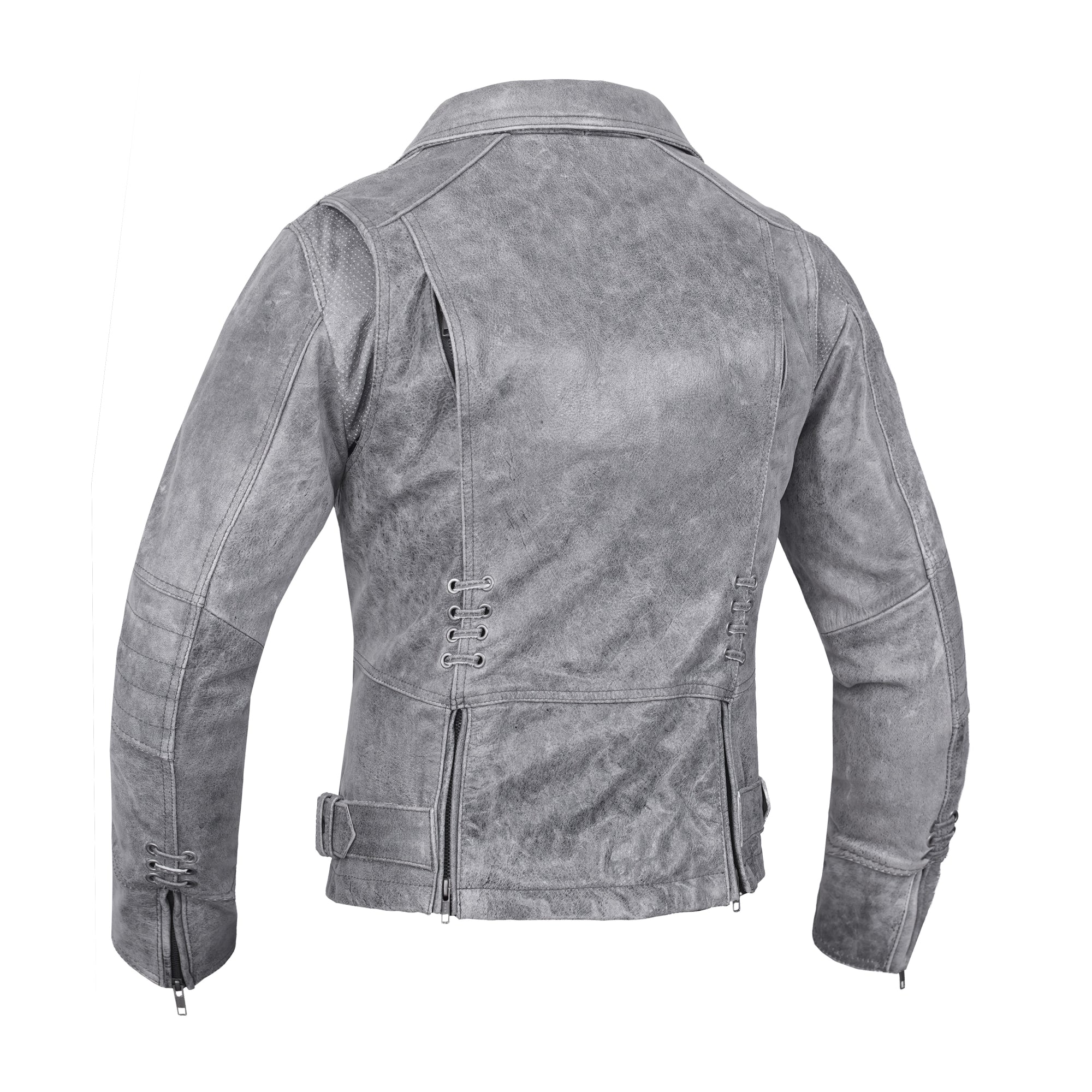 Rose Daredevil Women's Leather Motorcycle Jacket
