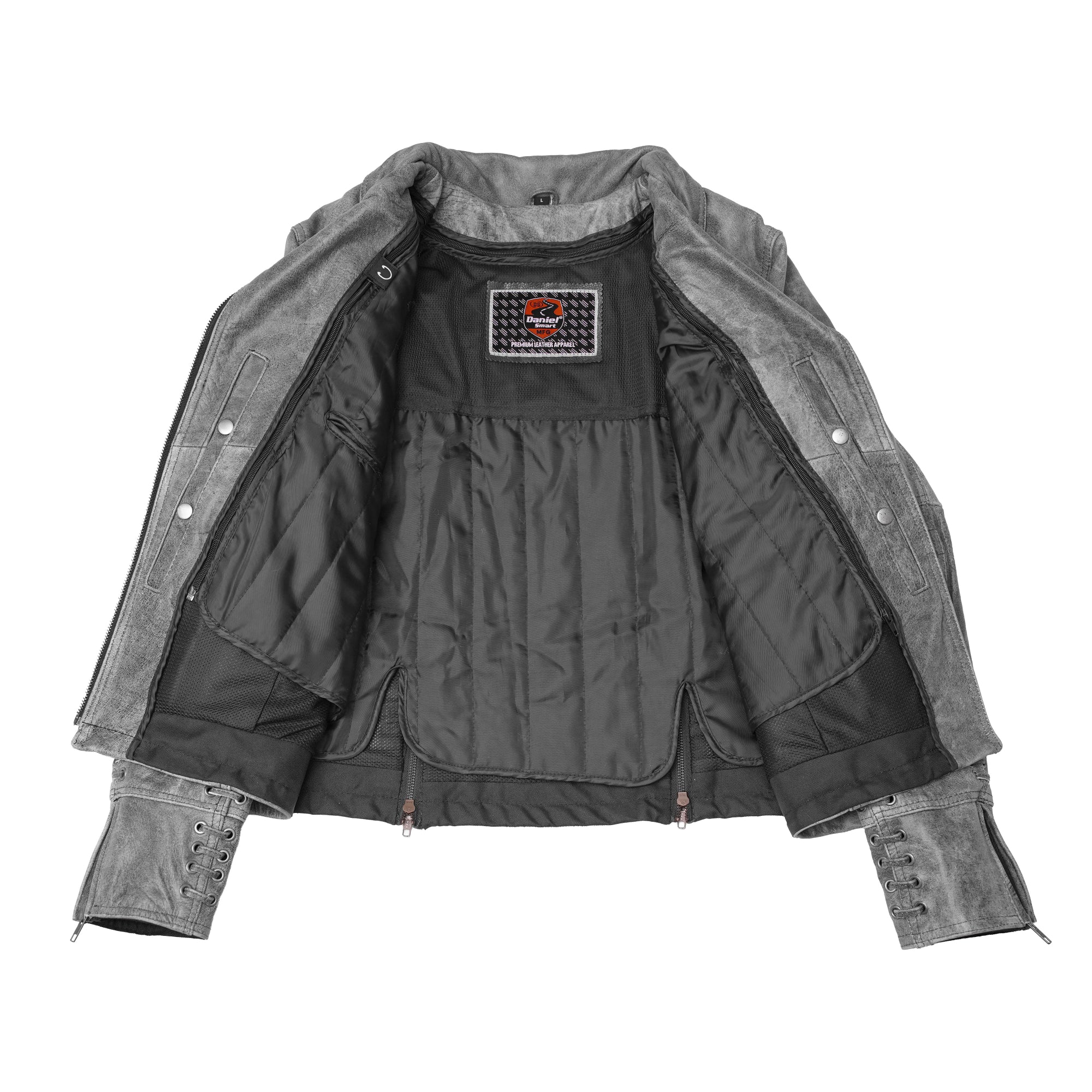 Rose Daredevil Women's Leather Motorcycle Jacket