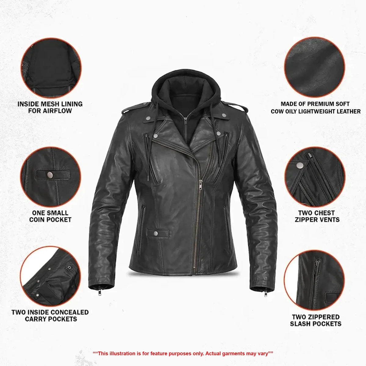 Bella Rogue - Women’s Leather Motorcycle Jacket