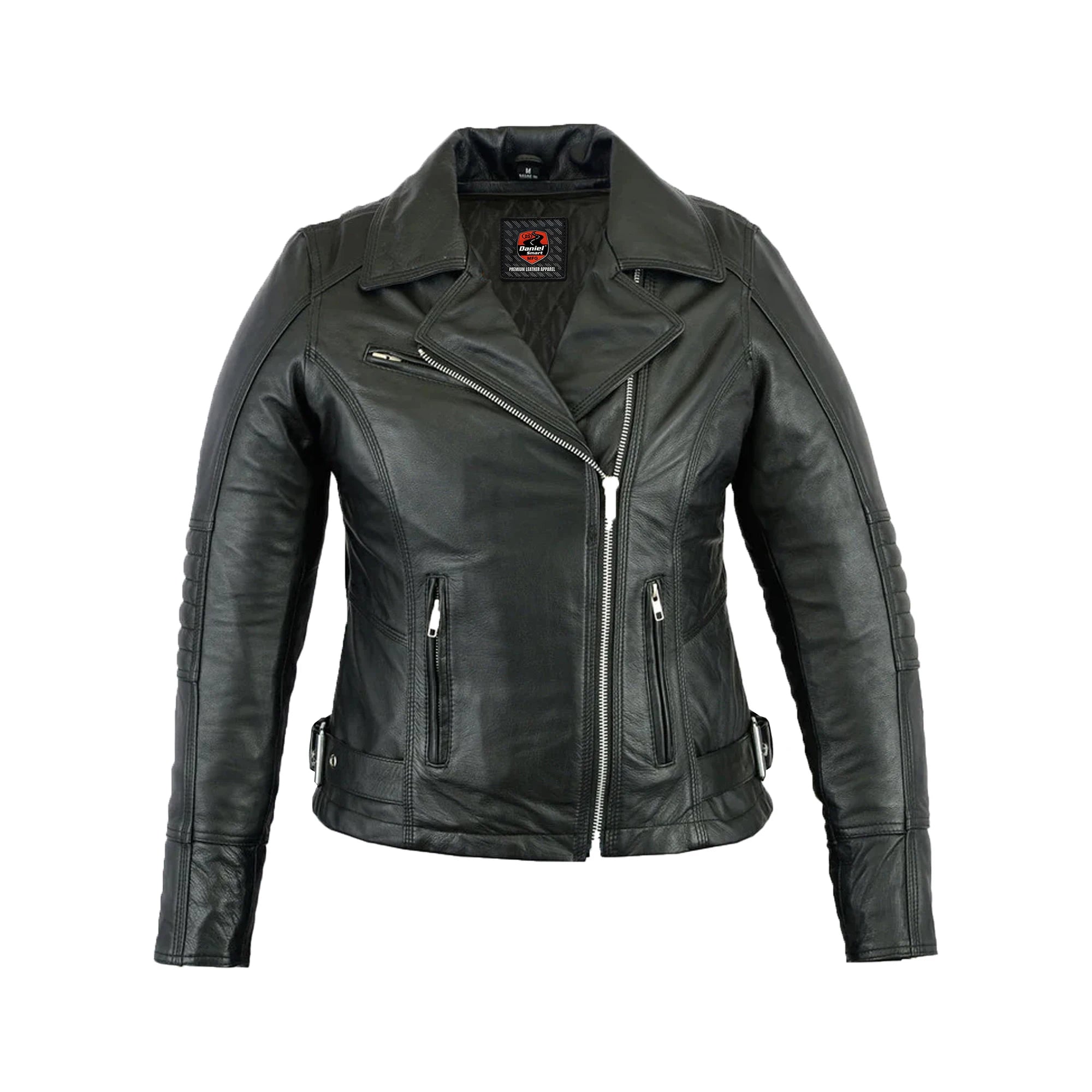 たろー　レディース　BLK M Black Orchid Women's Leather Jacket | Elegant & Timeless