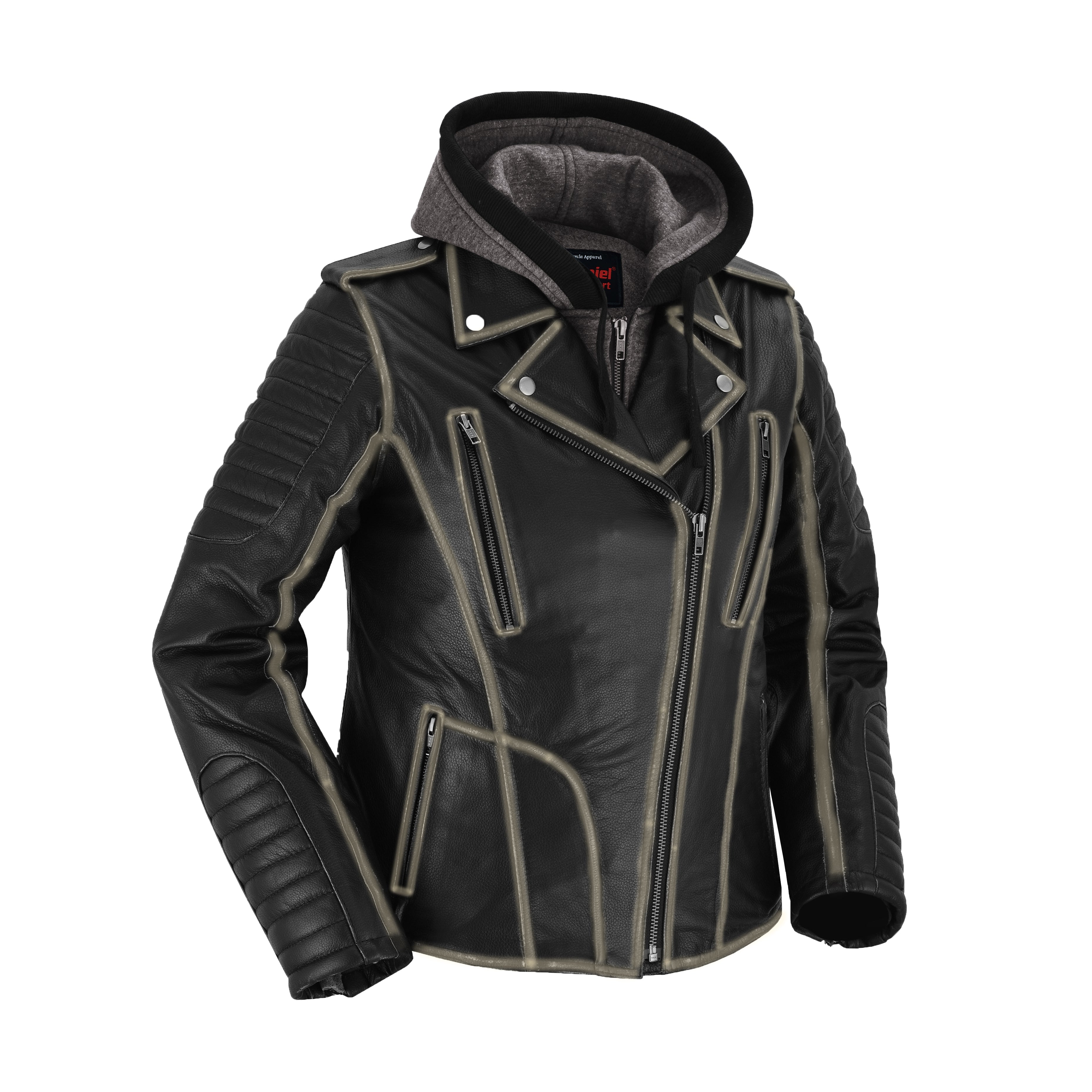 Ember Storm Women's Leather Motorcycle Jacket