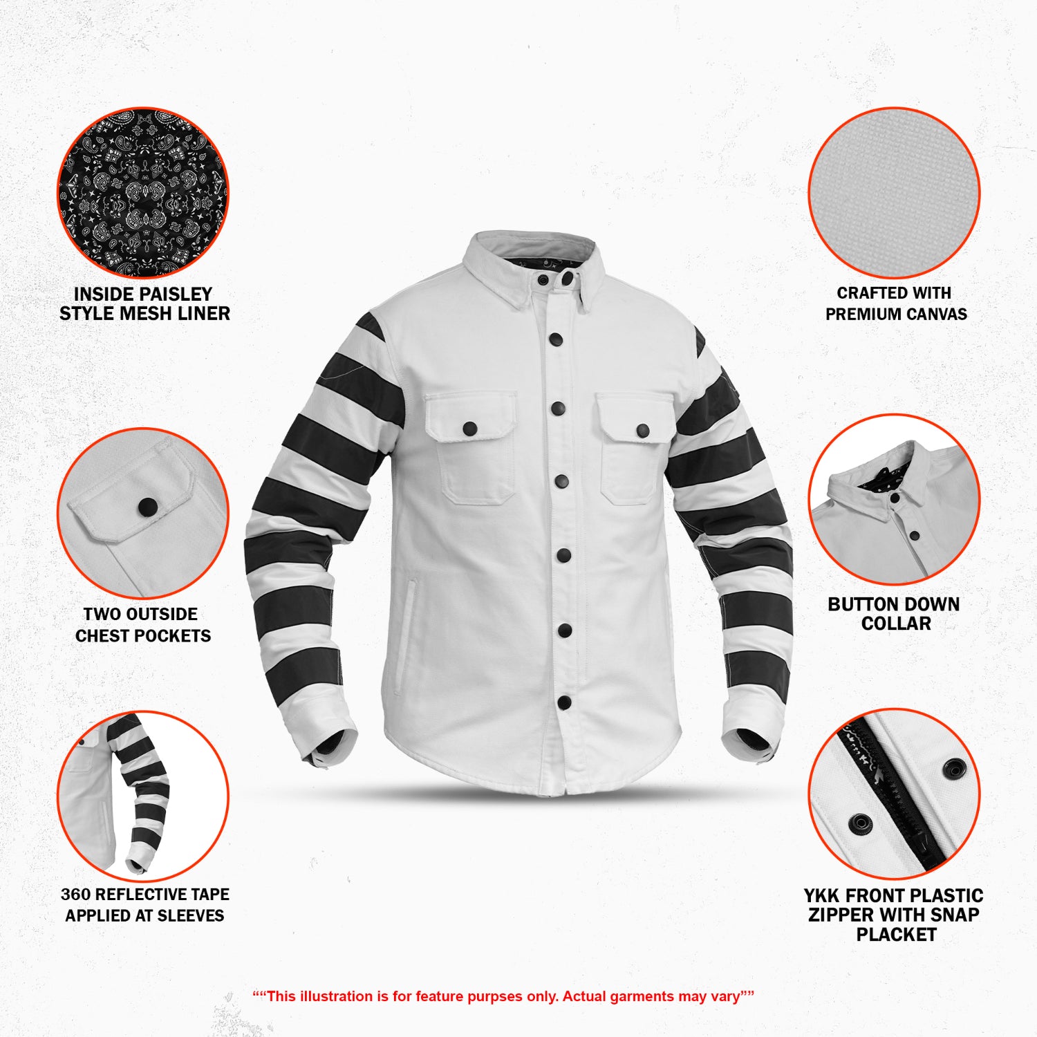 Dark Devil™ – Men’s Motorcycle Canvas Shirt