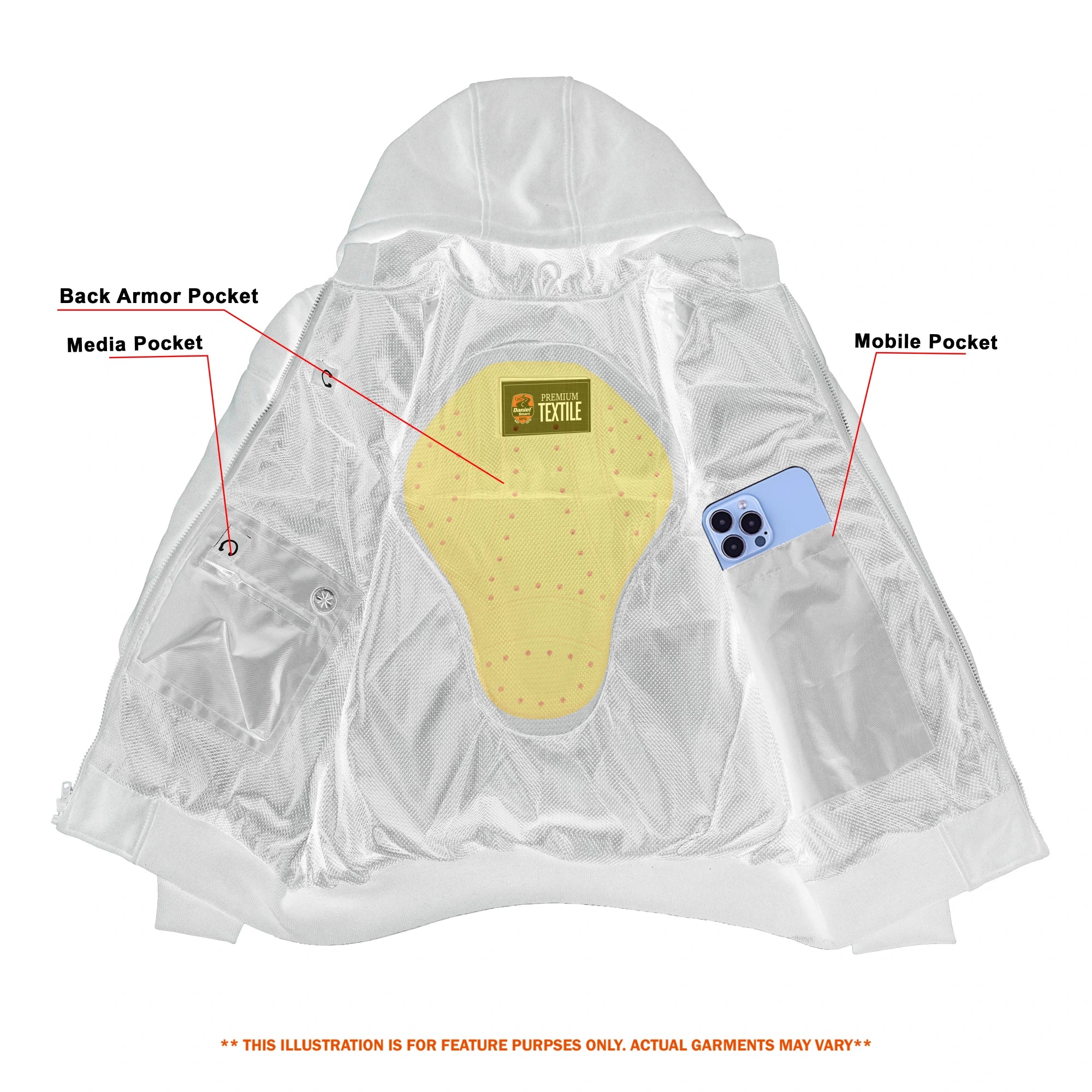 Dark Signal - Men’s Motorcycle Fleece Hoodie