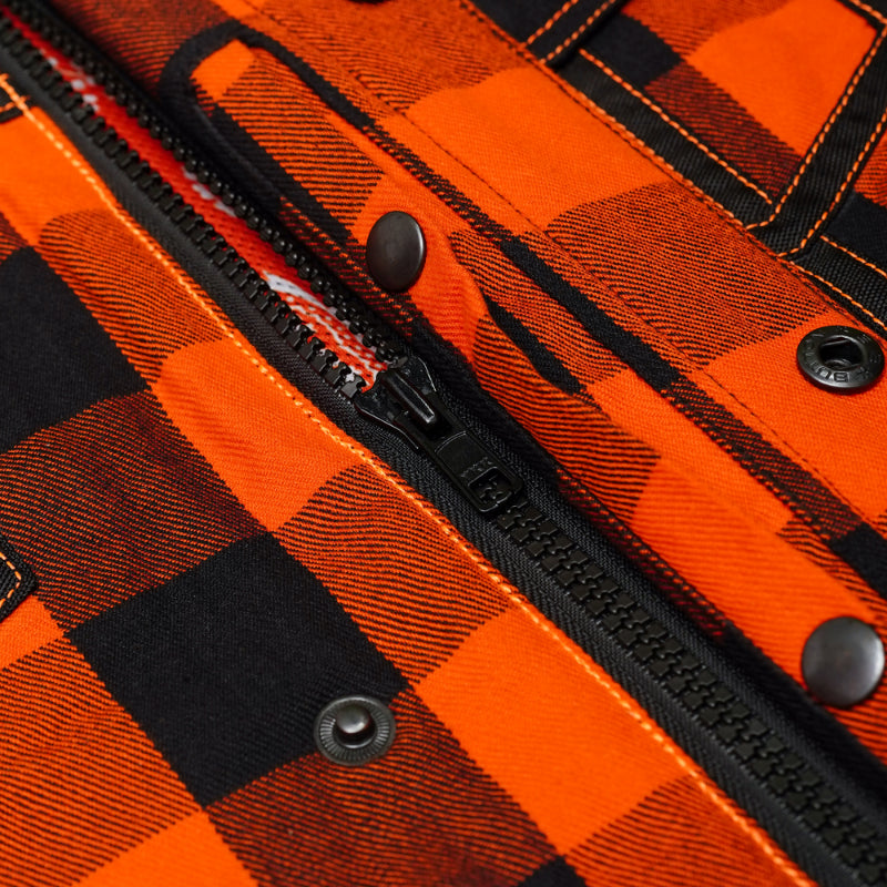 Fire Storm Flannel Motorcycle Textile Vest