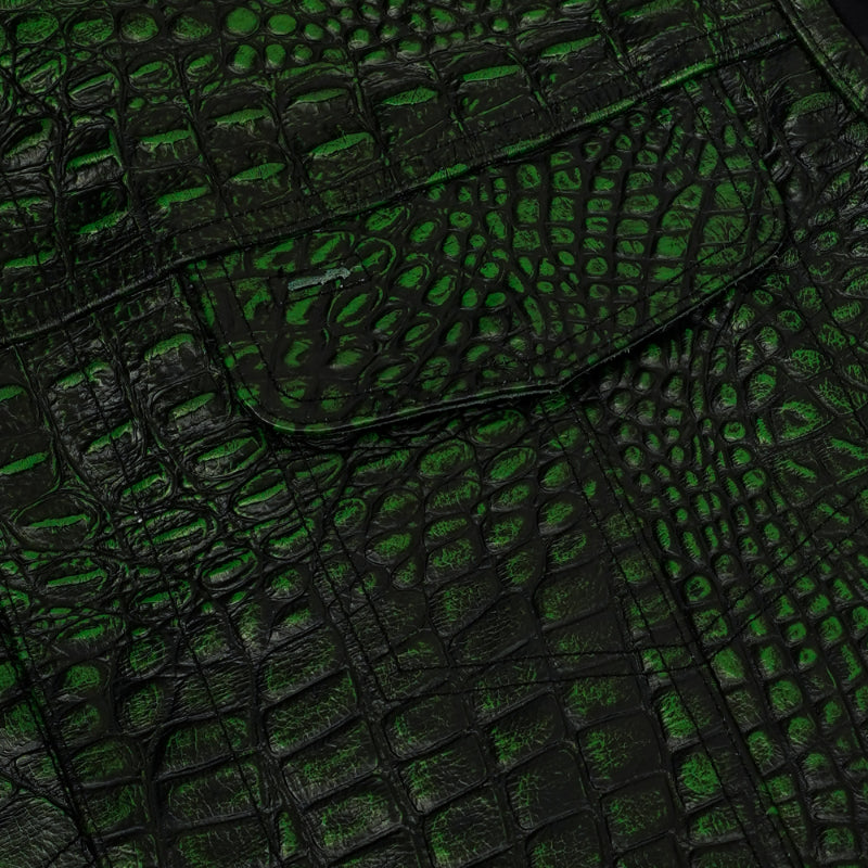 Gator Glint Men’s Lowcut Motorcycle Leather Vest