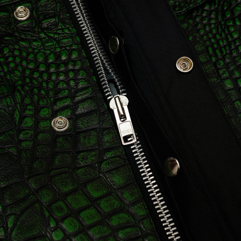 Gator Glint Men’s Lowcut Motorcycle Leather Vest