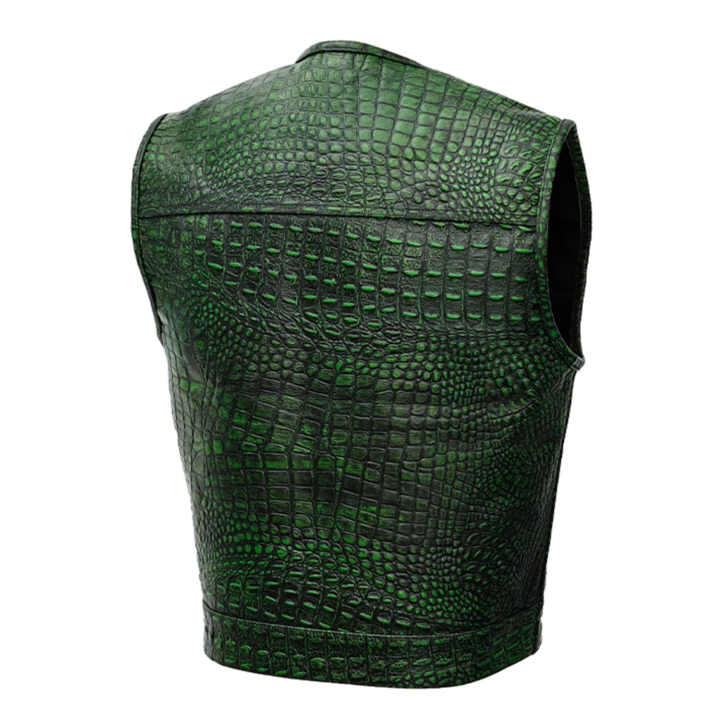 Gator Glint Men’s Lowcut Motorcycle Leather Vest