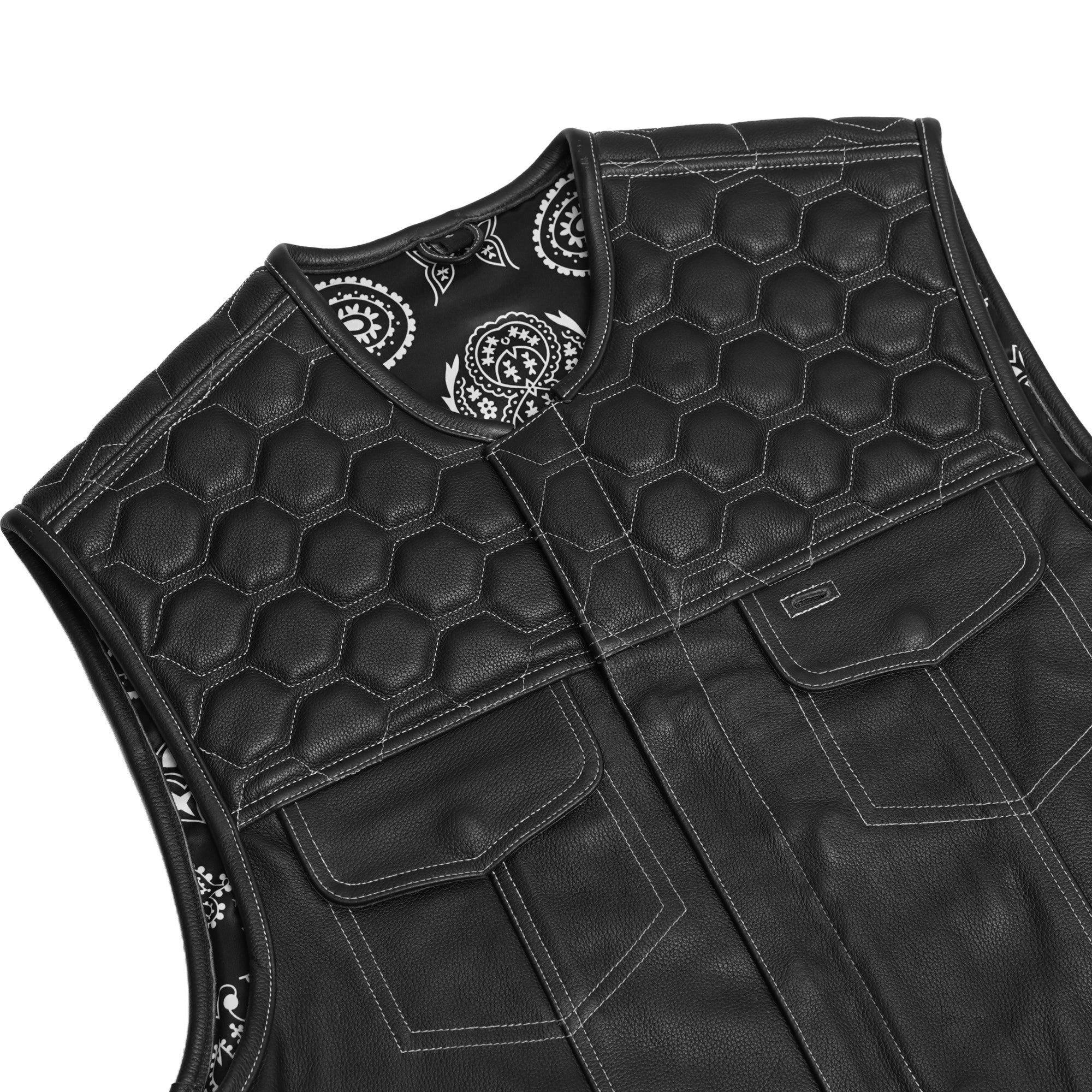 Gravel - Men’s Motorcycle Leather Vest