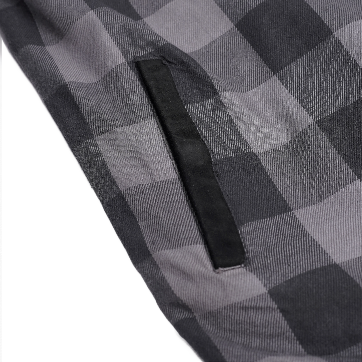 Gray Thread Men's Motorcycle Flannel Shirt
