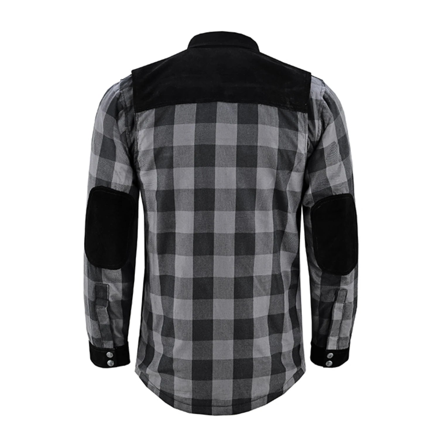 Gray Thread Men's Motorcycle Flannel Shirt